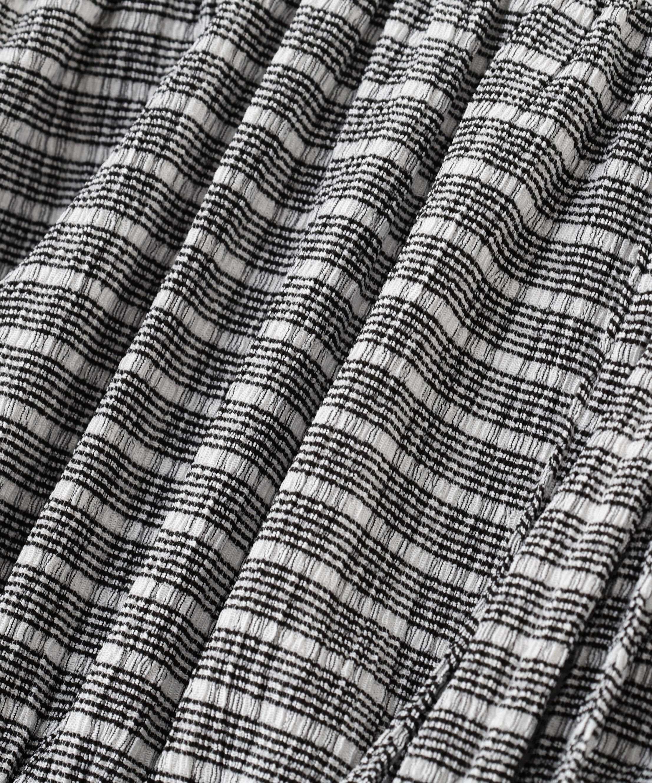  「シアーギャザー前開き短丈半袖ブラウス」|シャツ・ブラウス|