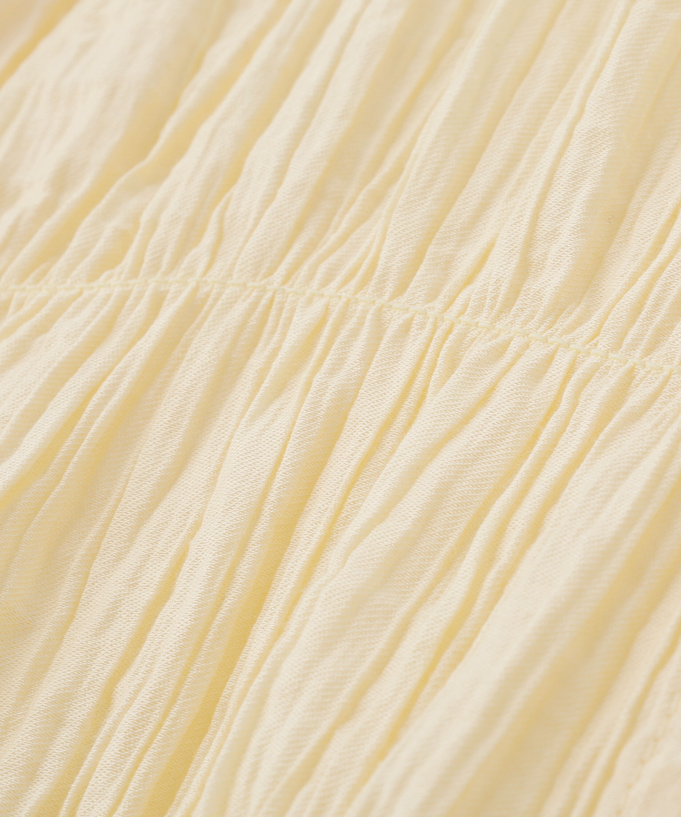  「シアーギャザー前開き短丈半袖ブラウス」|シャツ・ブラウス|