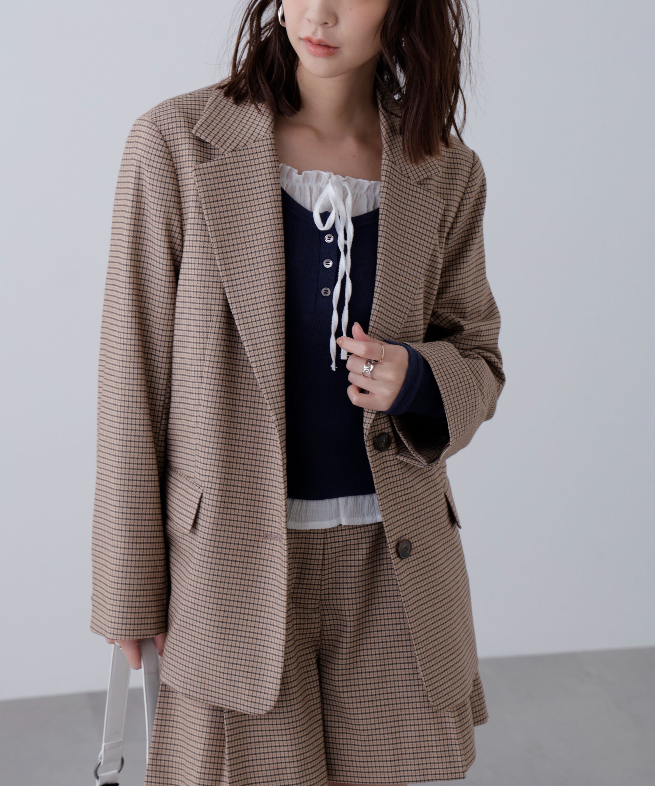  「〈セットアップ対応〉オーバーサイズシングルジャケット」|その他|