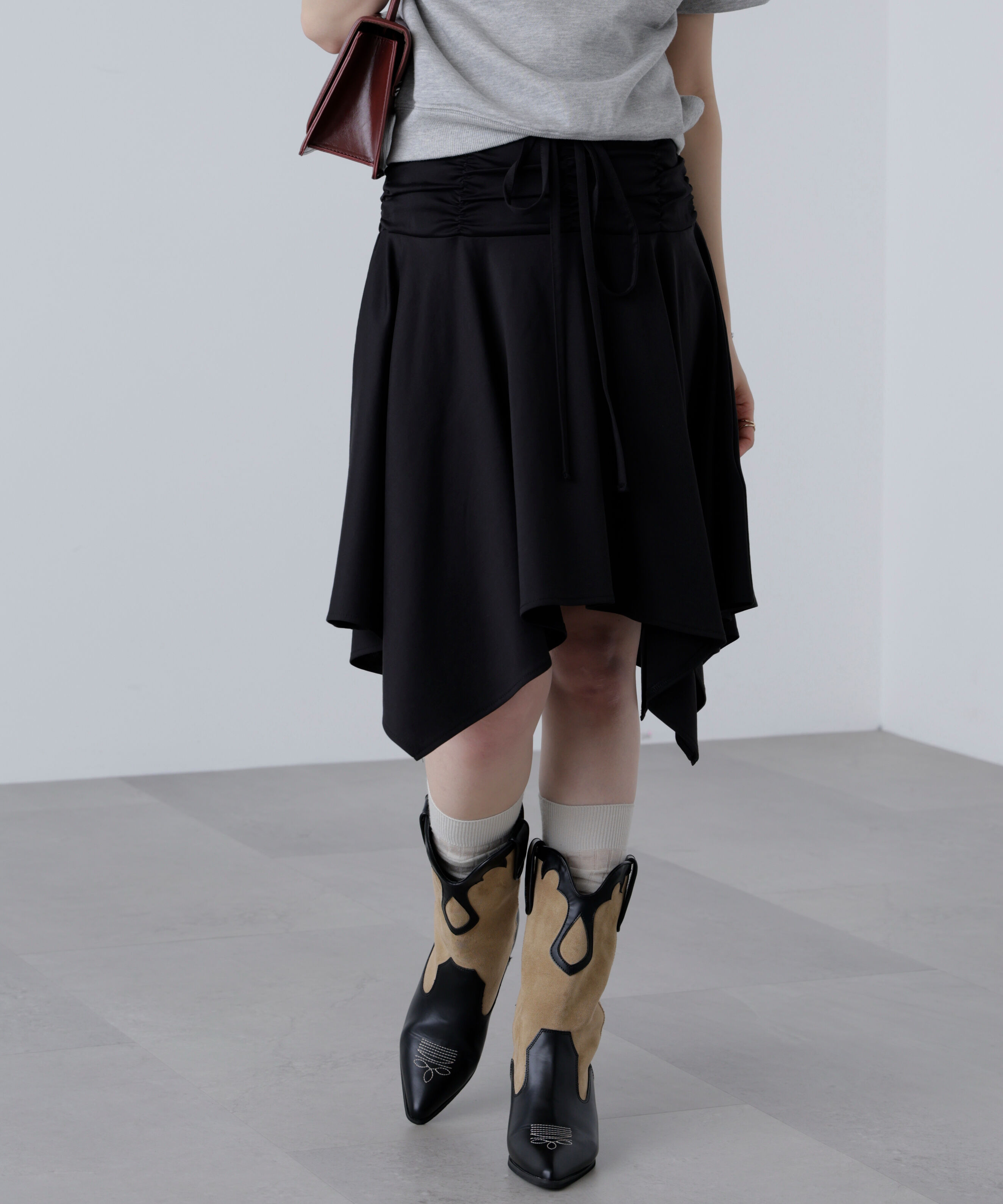  「2wayイレヘムミディスカート」|スカート|