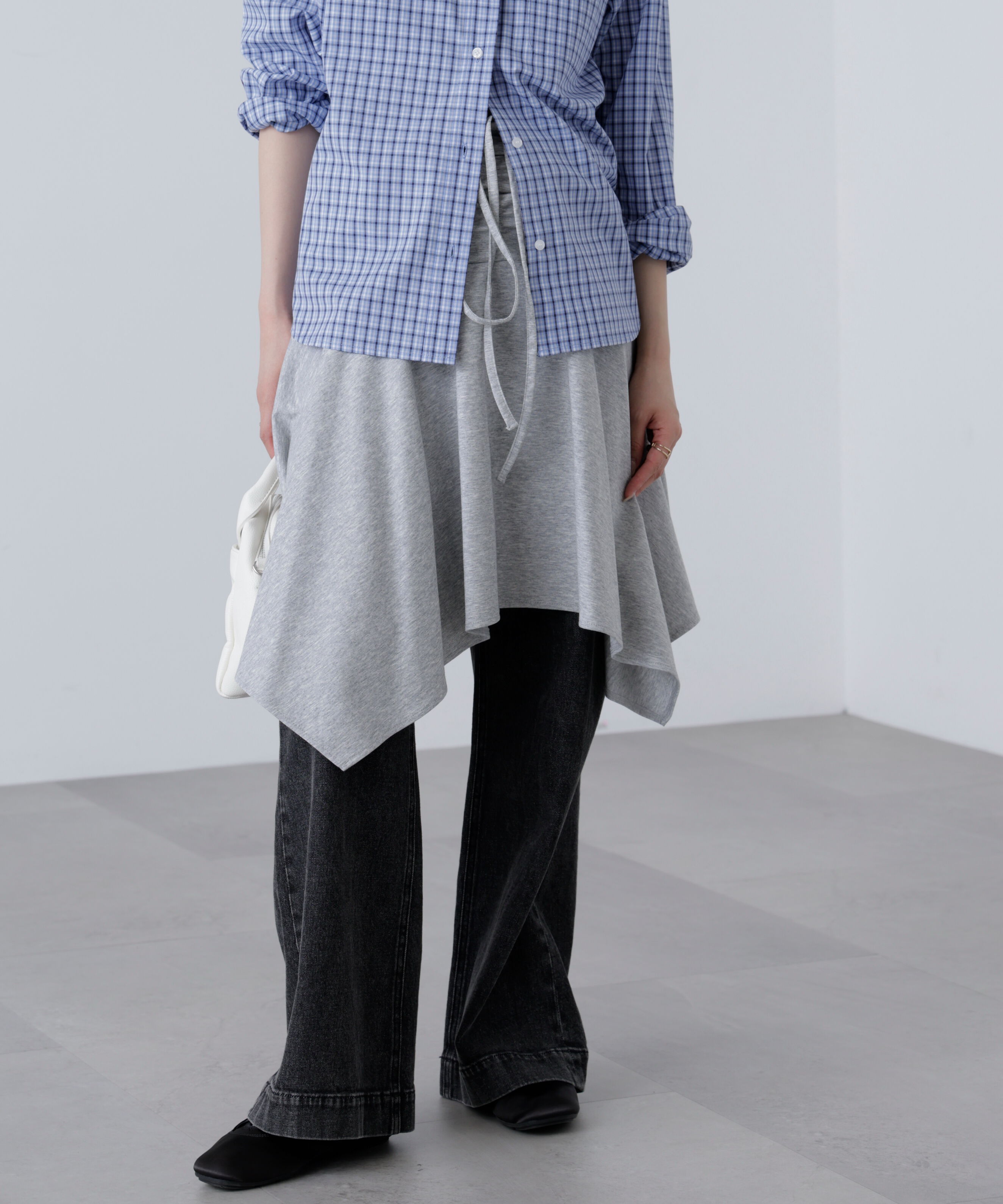  「2wayイレヘムミディスカート」|スカート|