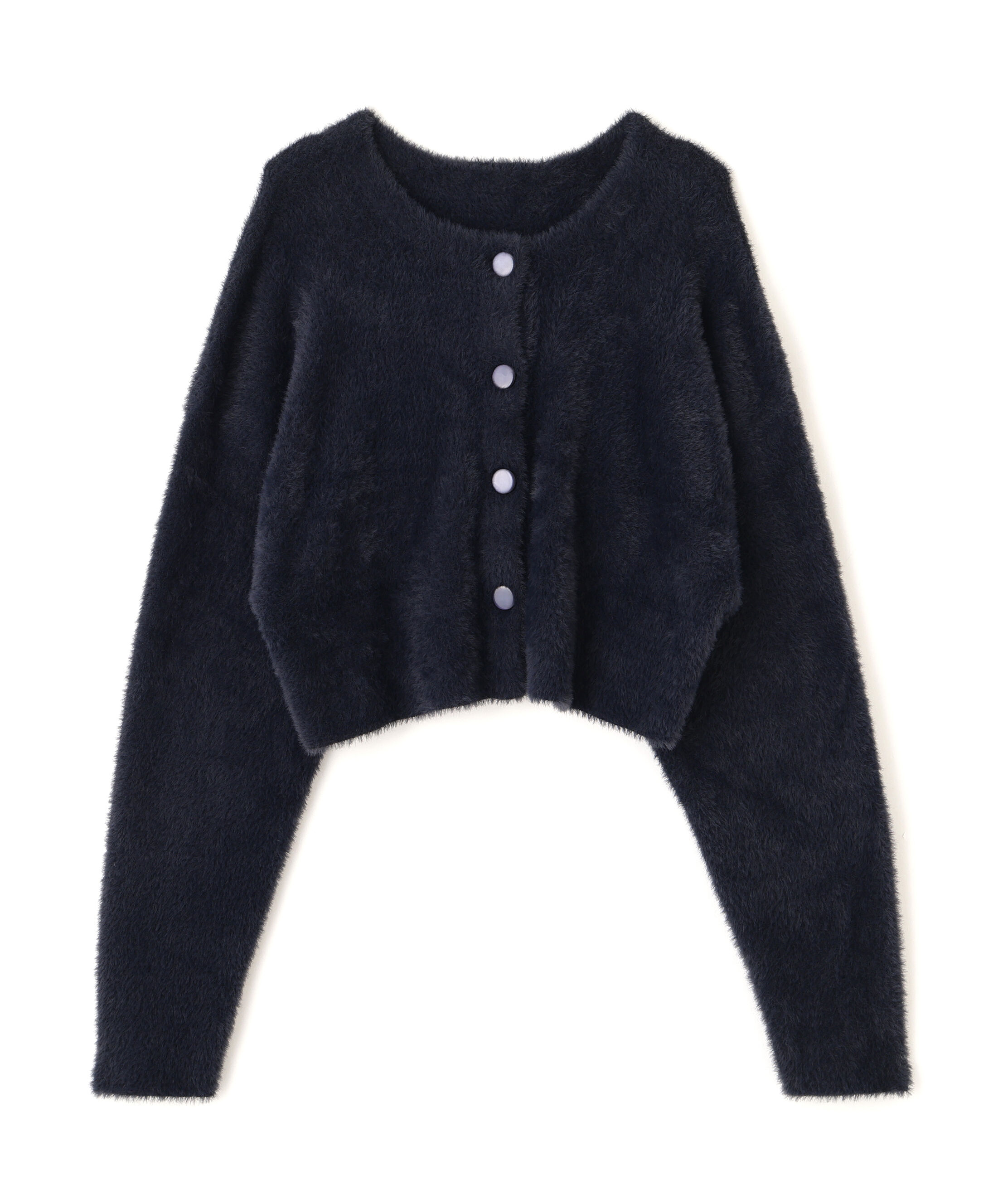  「前後2wayショートシャギー短丈ニット」|ニット・セーター|