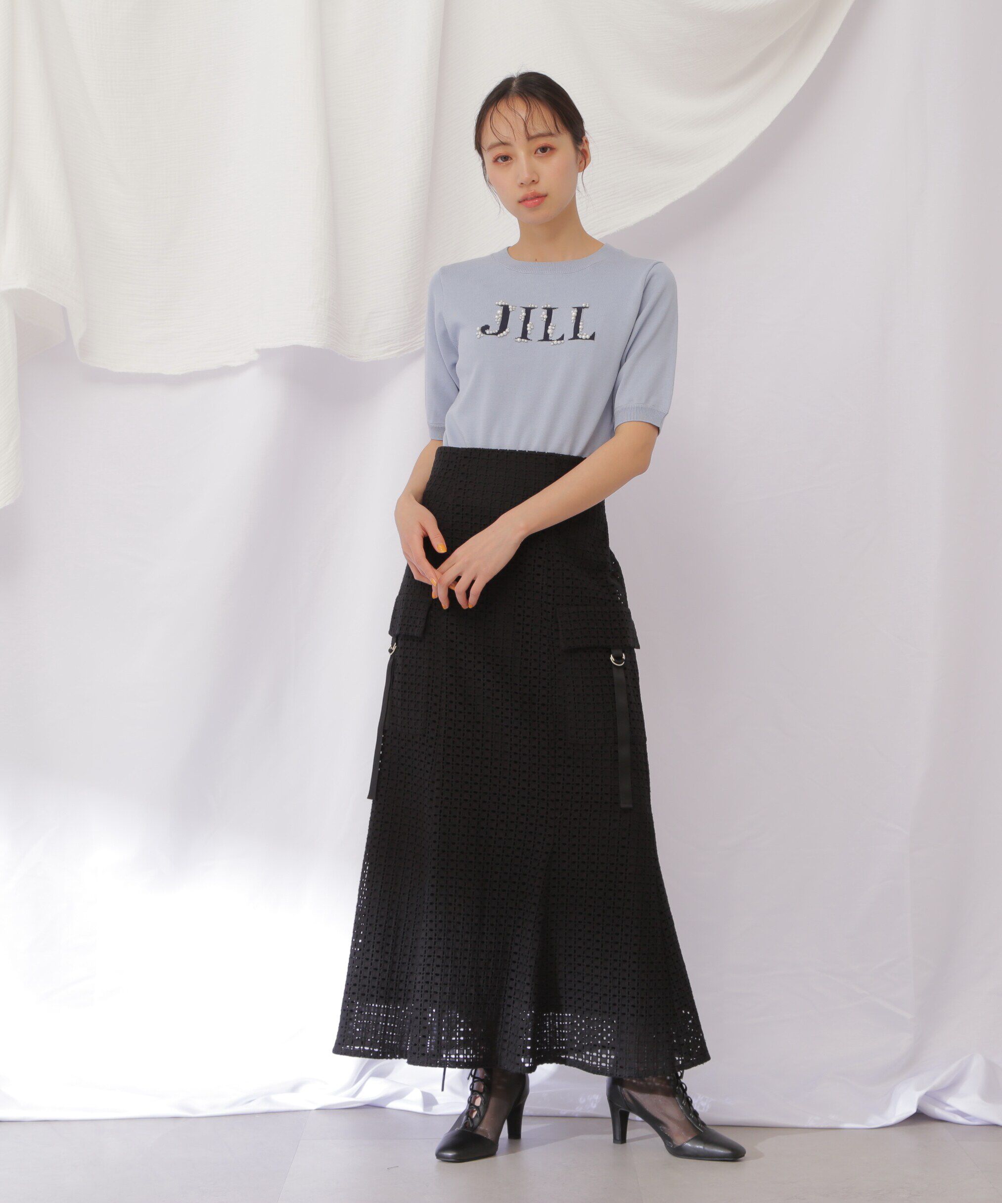  「コットンレースマーメイドスカート」|スカート|