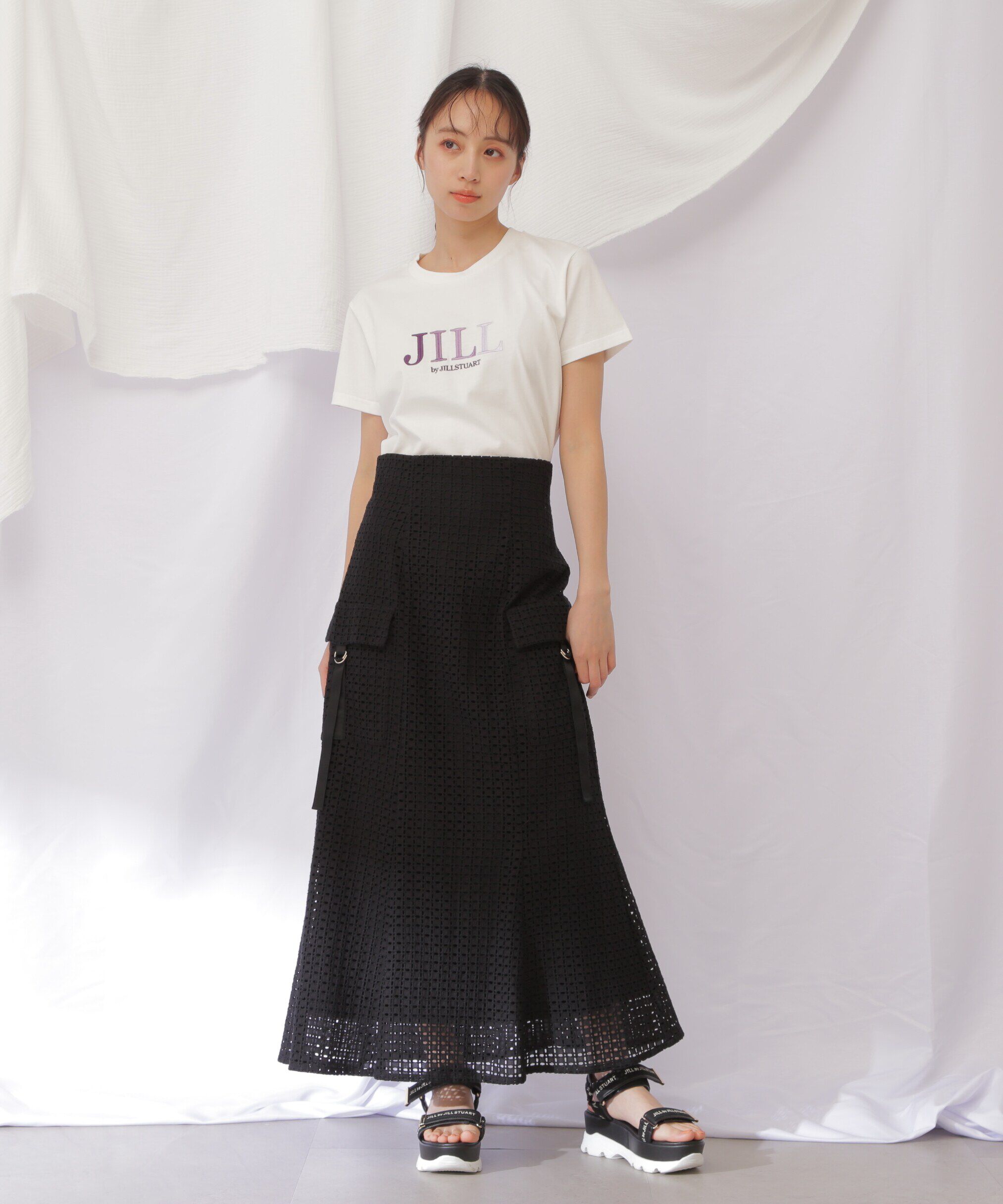  「コットンレースマーメイドスカート」|スカート|