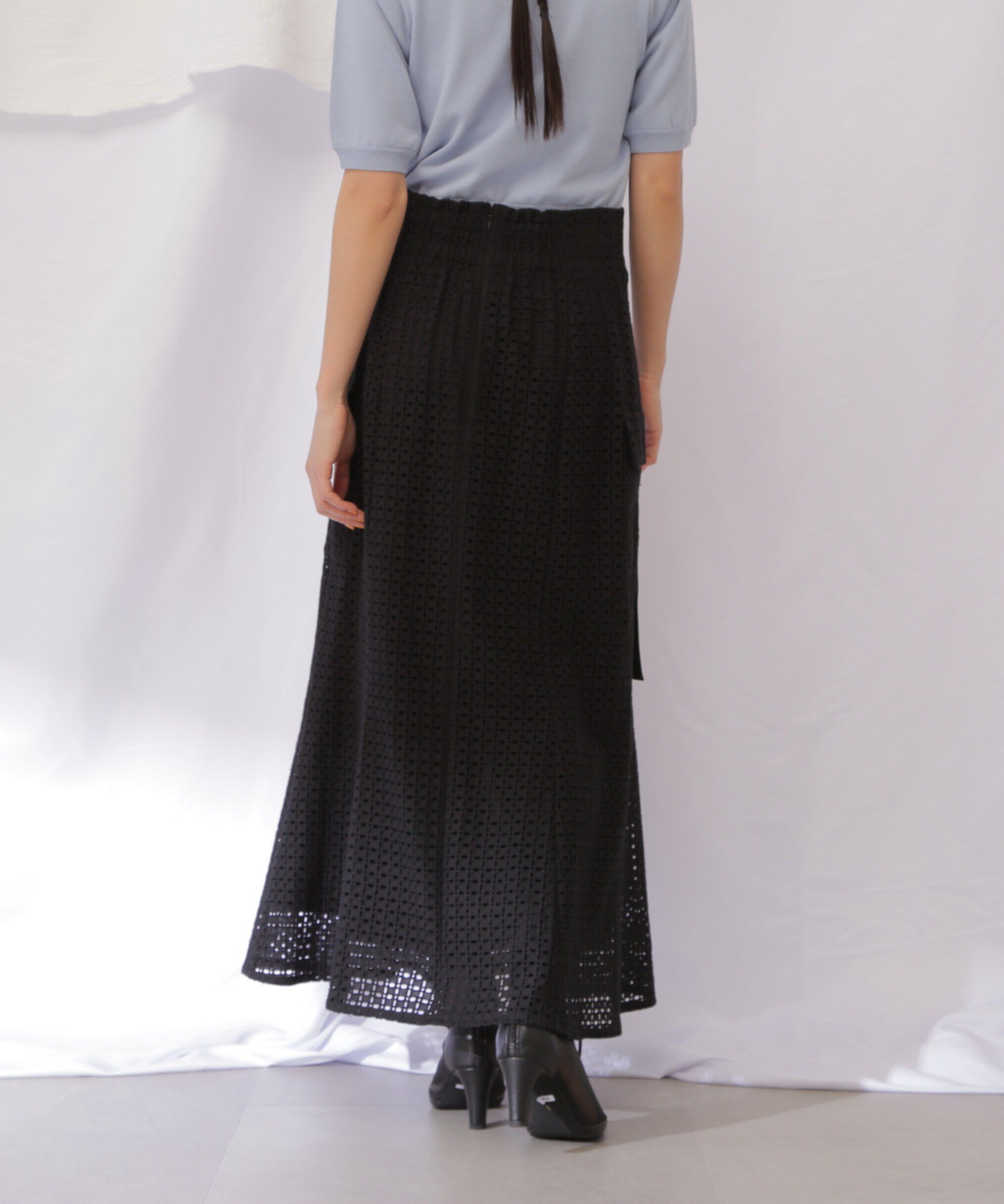  「コットンレースマーメイドスカート」|スカート|