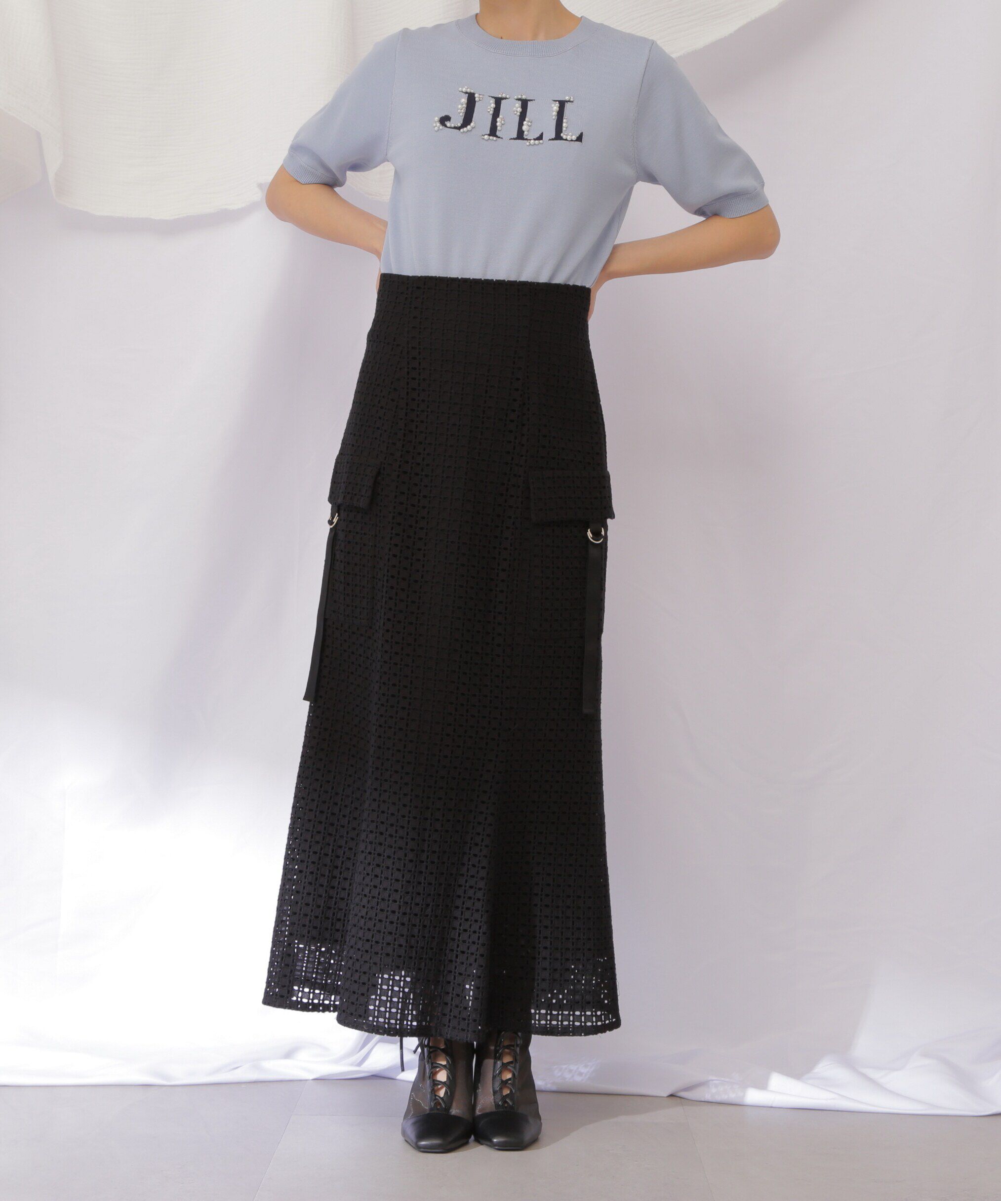  「コットンレースマーメイドスカート」|スカート|