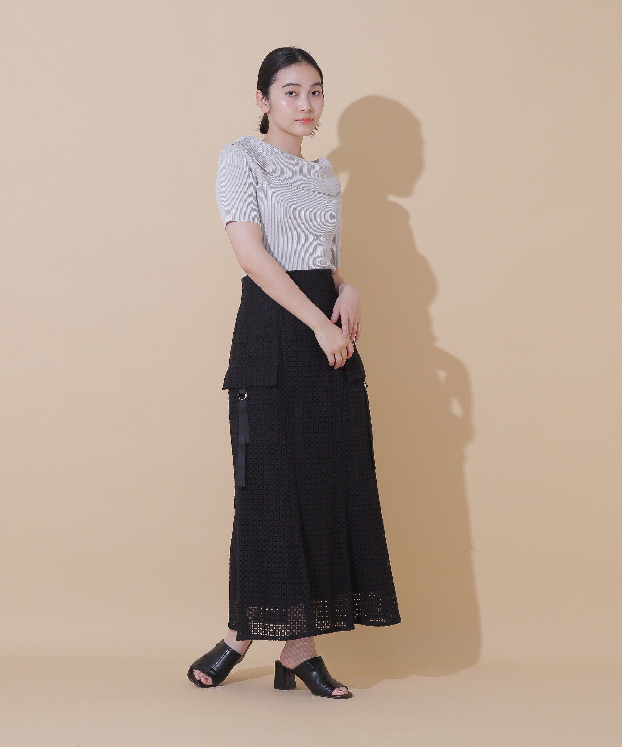  「コットンレースマーメイドスカート」|スカート|