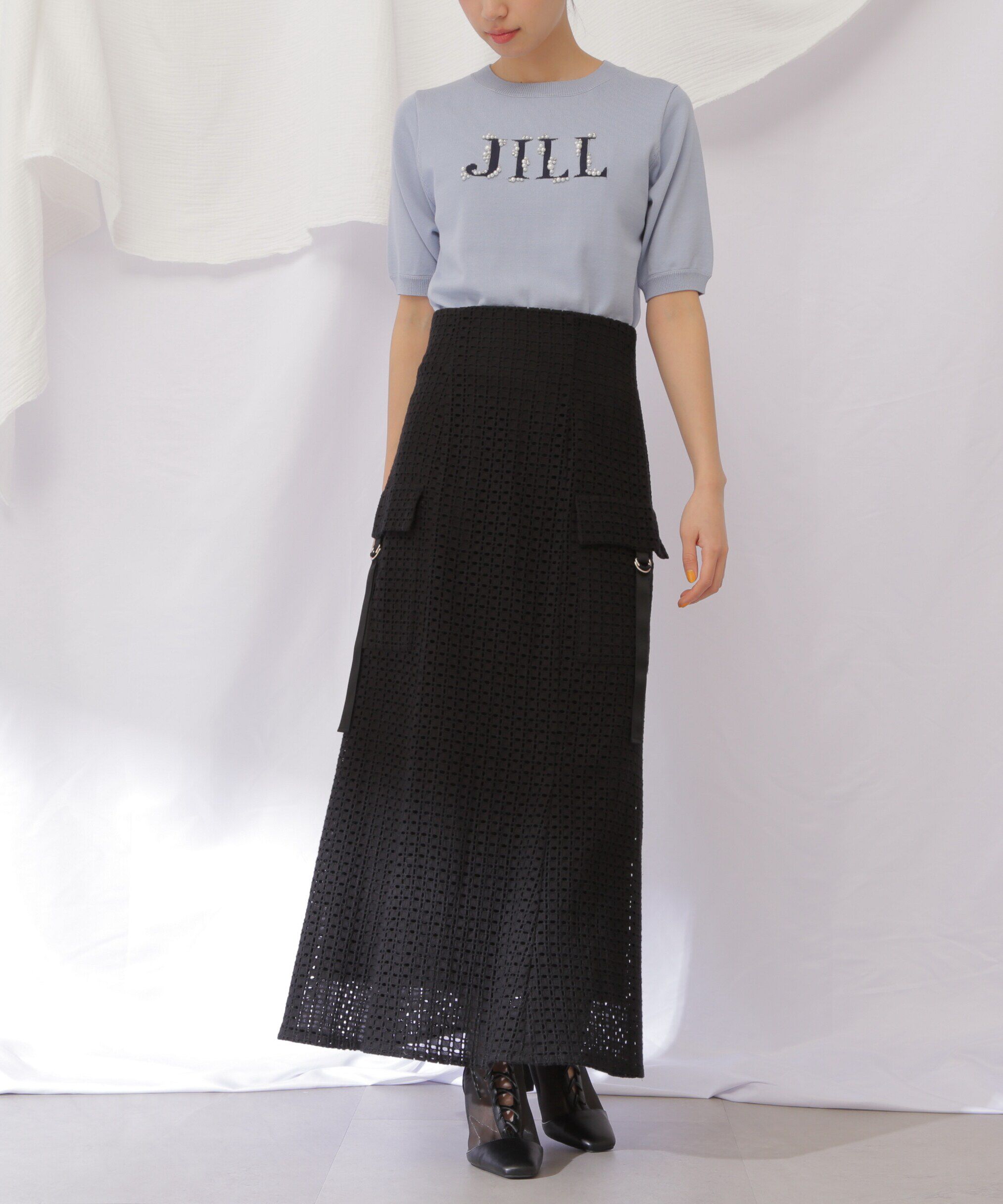  「コットンレースマーメイドスカート」|スカート|