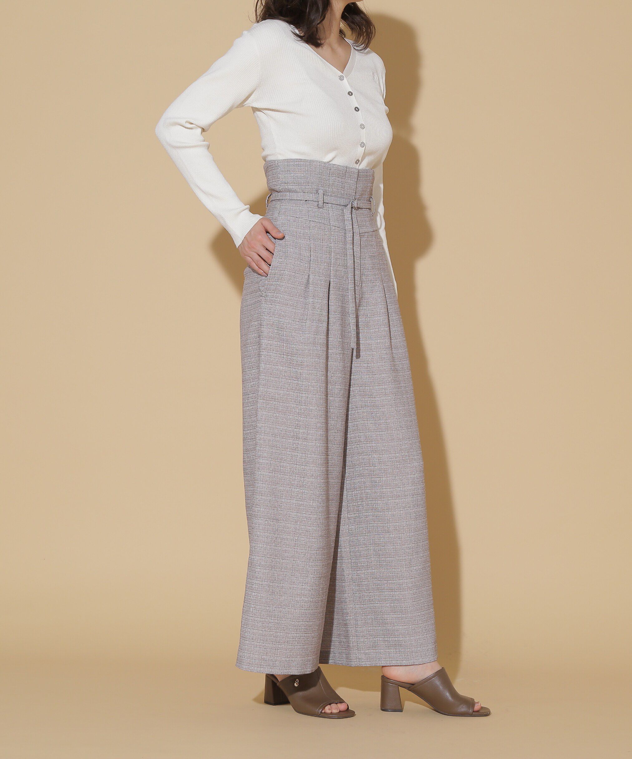  「2wayハイウエストワイドパンツ」|その他|