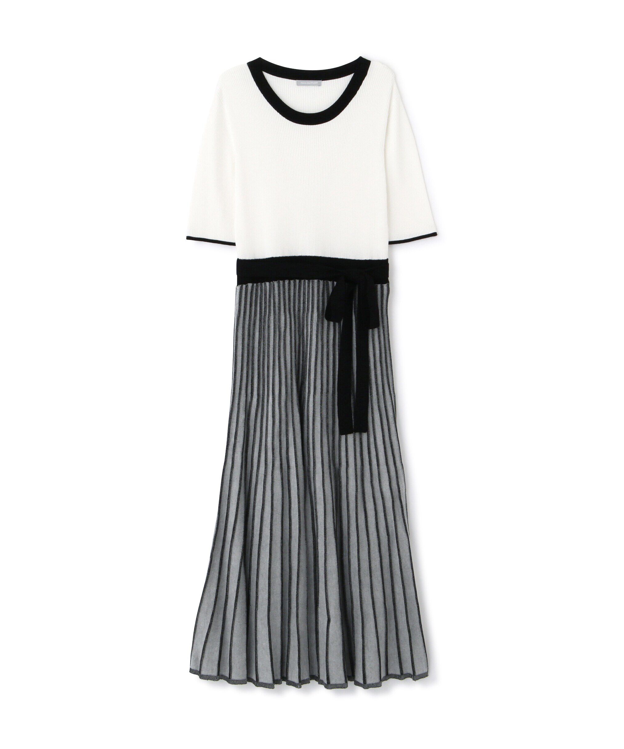  「ランダムプリーツニットワンピース」|ワンピース|