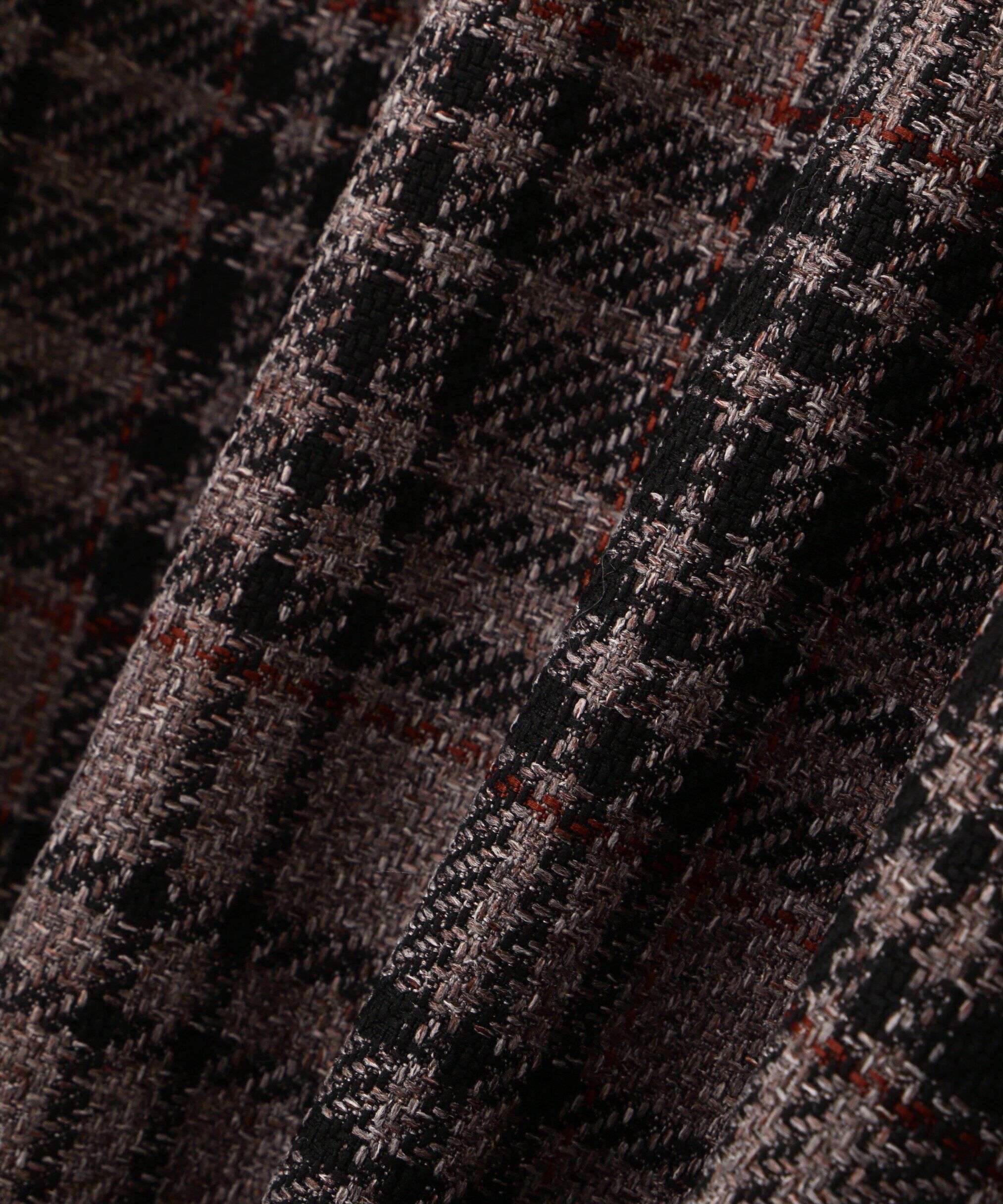  「オリジナルミックスツィードチェック　ドッキングワンピース」|ワンピース|