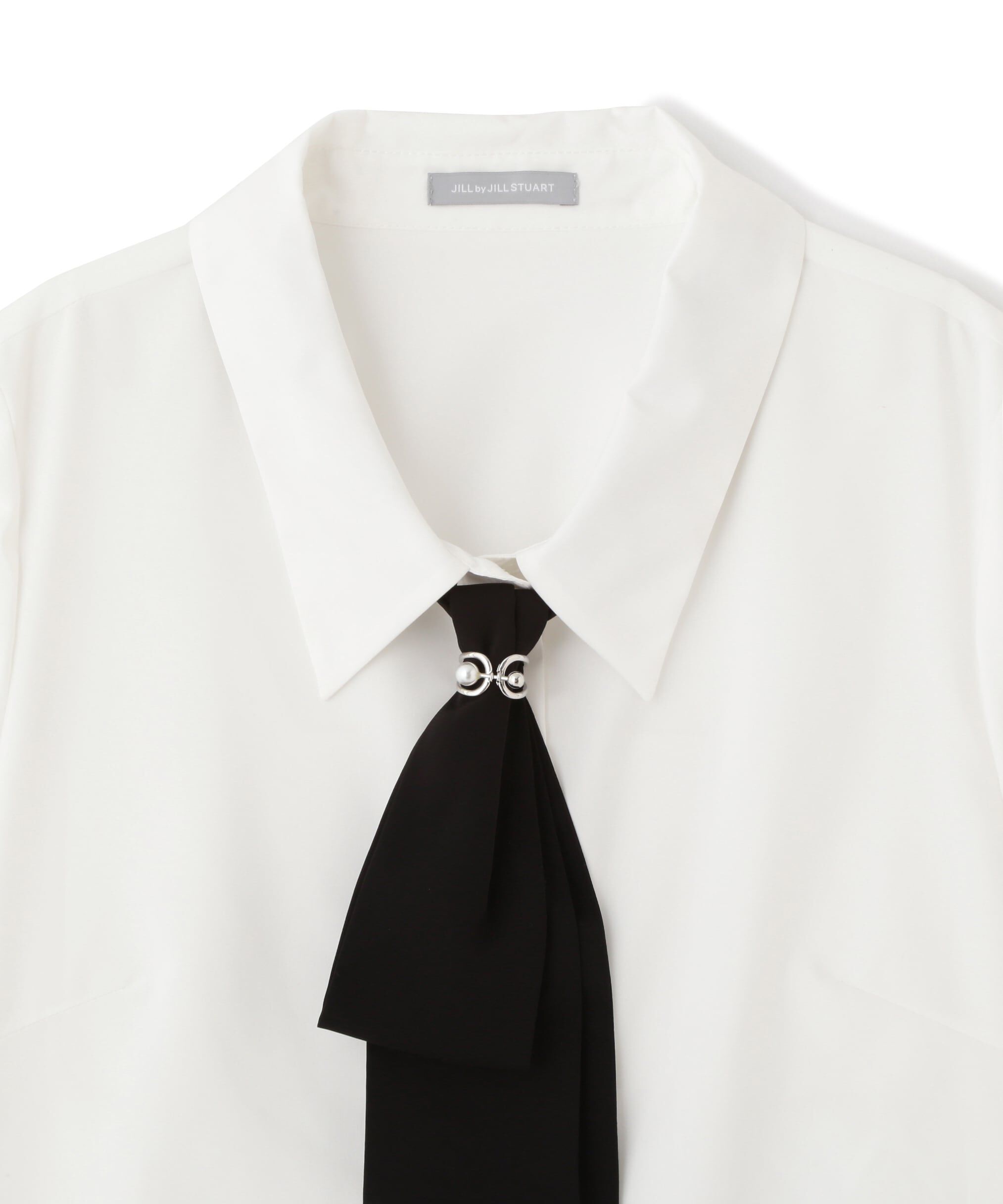  「配色ボウタイ付きブラウス」|シャツ・ブラウス|