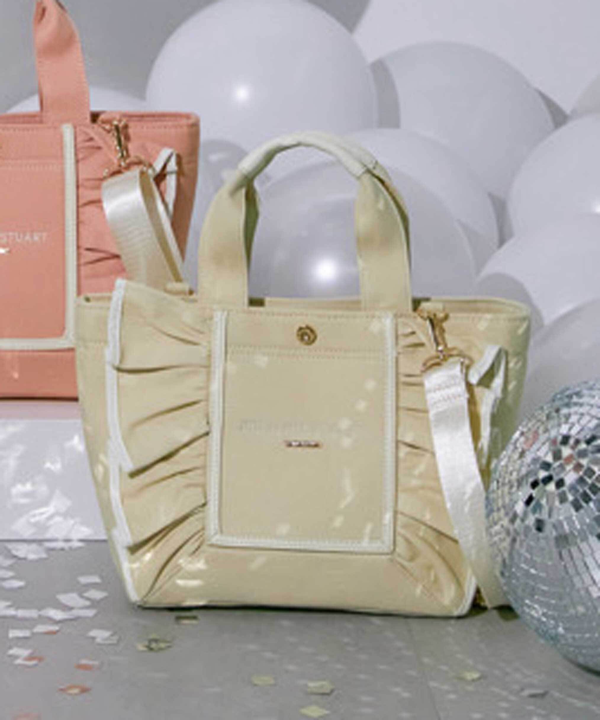  「フレームフリルトート小」|その他|イエロー