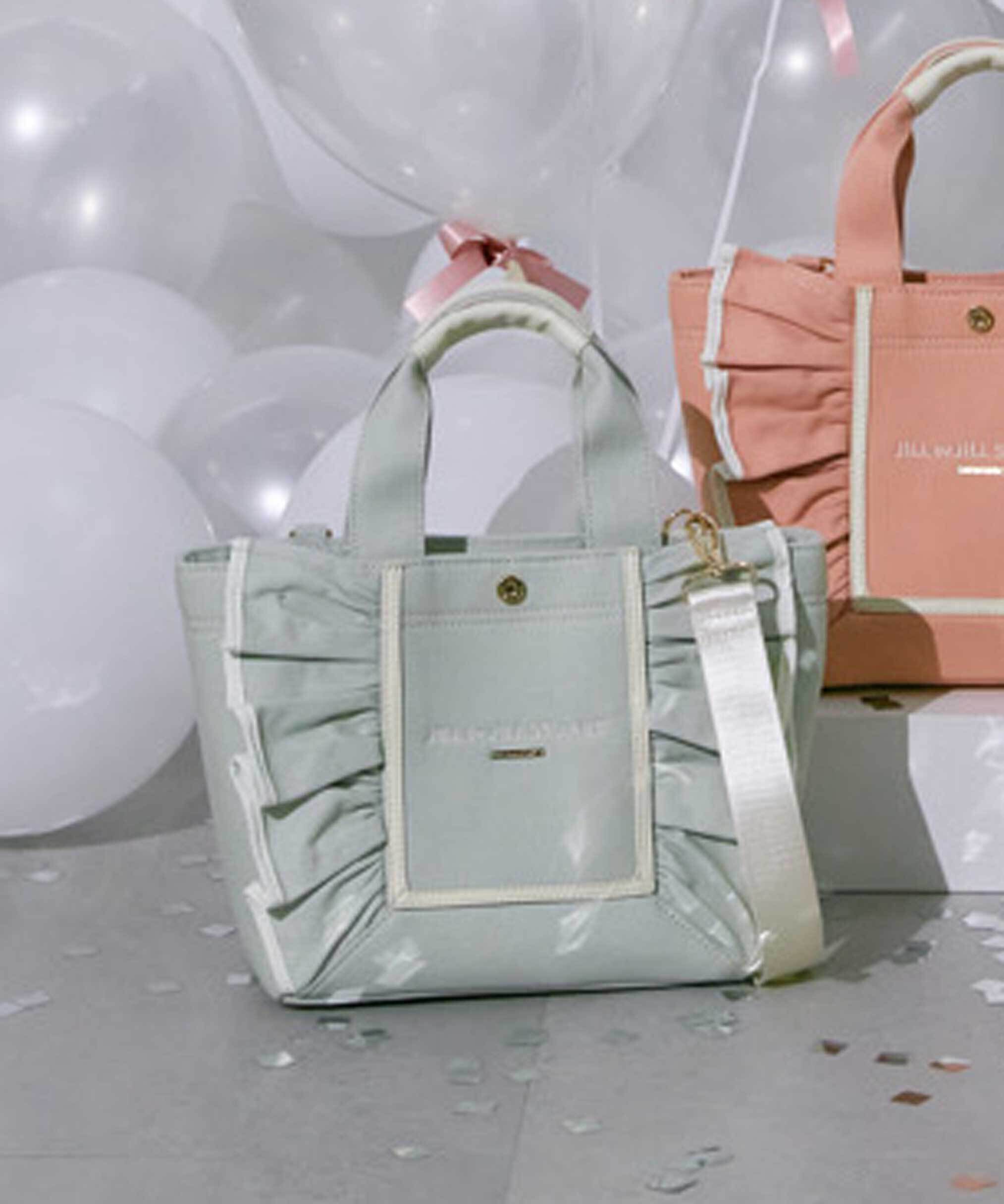  「フレームフリルトート小」|その他|ミント