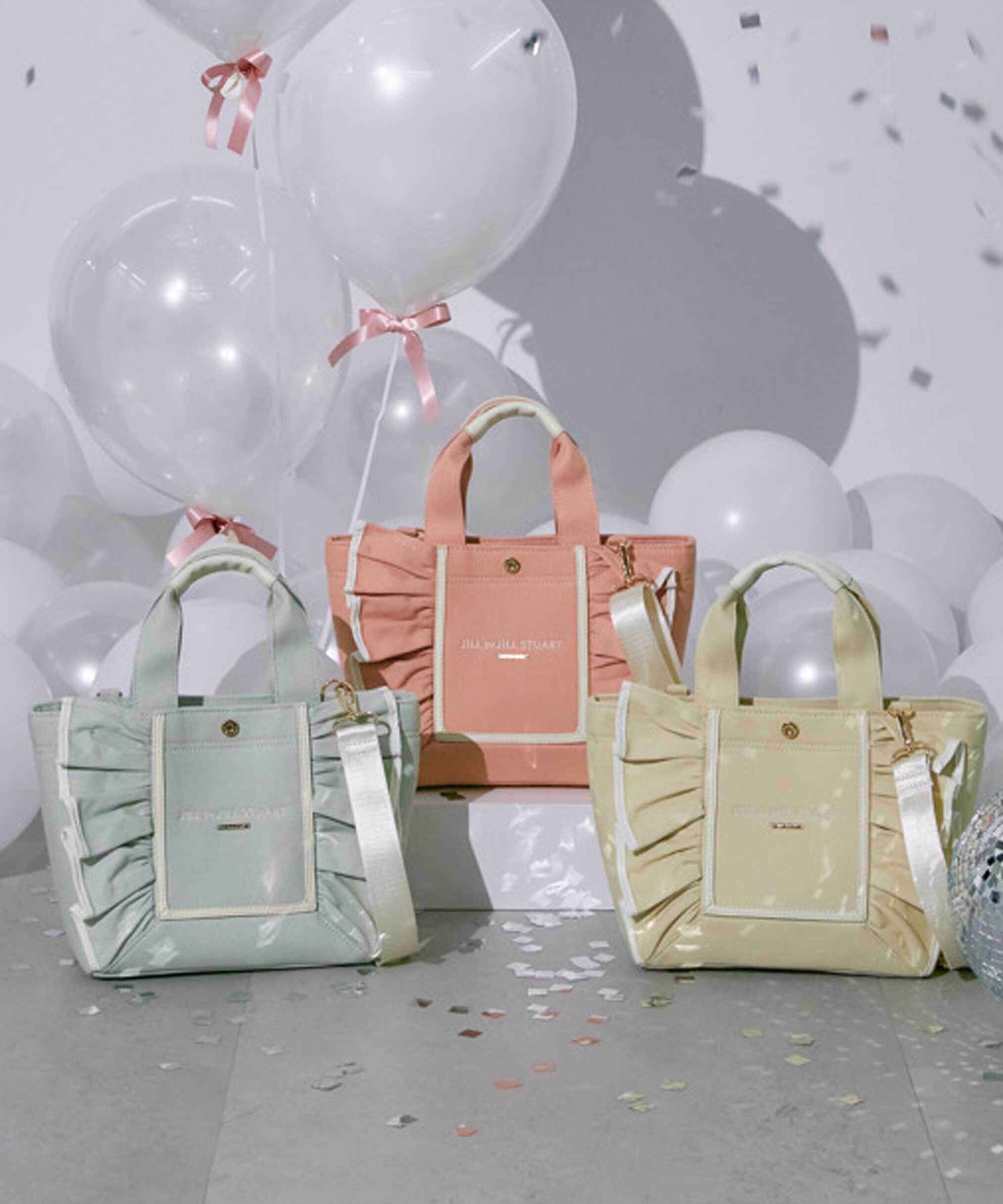  「フレームフリルトート小」|その他|オレンジ