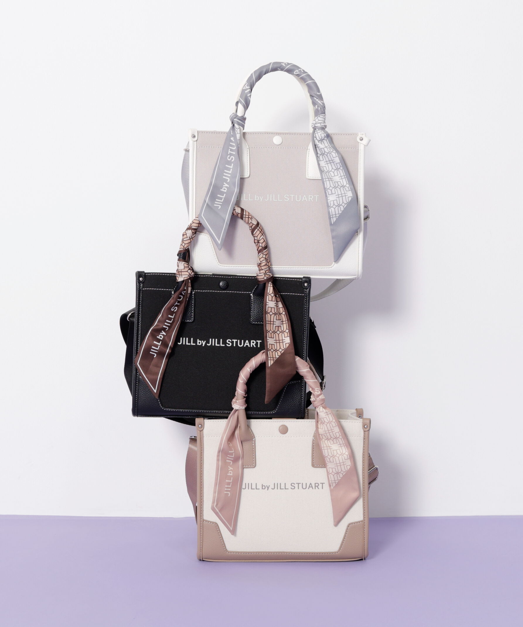  「Link J スカーフトートバッグ」|その他|ベージュ