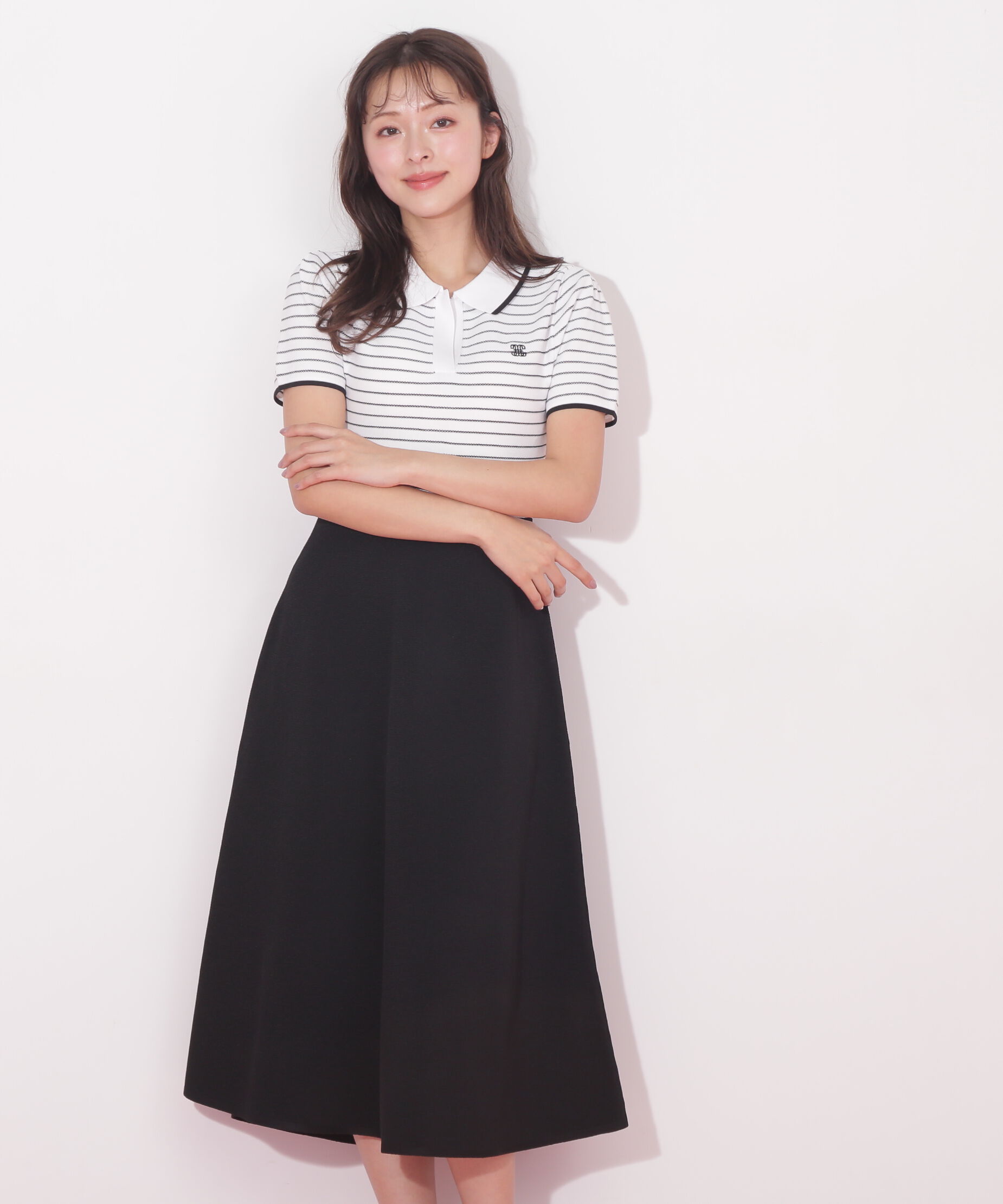  「半袖ポロシャツワンピース」|ワンピース|