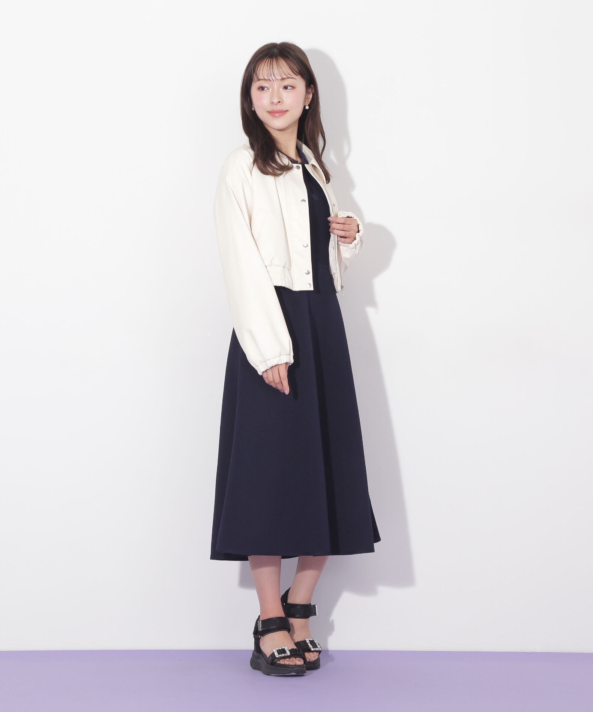  「半袖ポロシャツワンピース」|ワンピース|