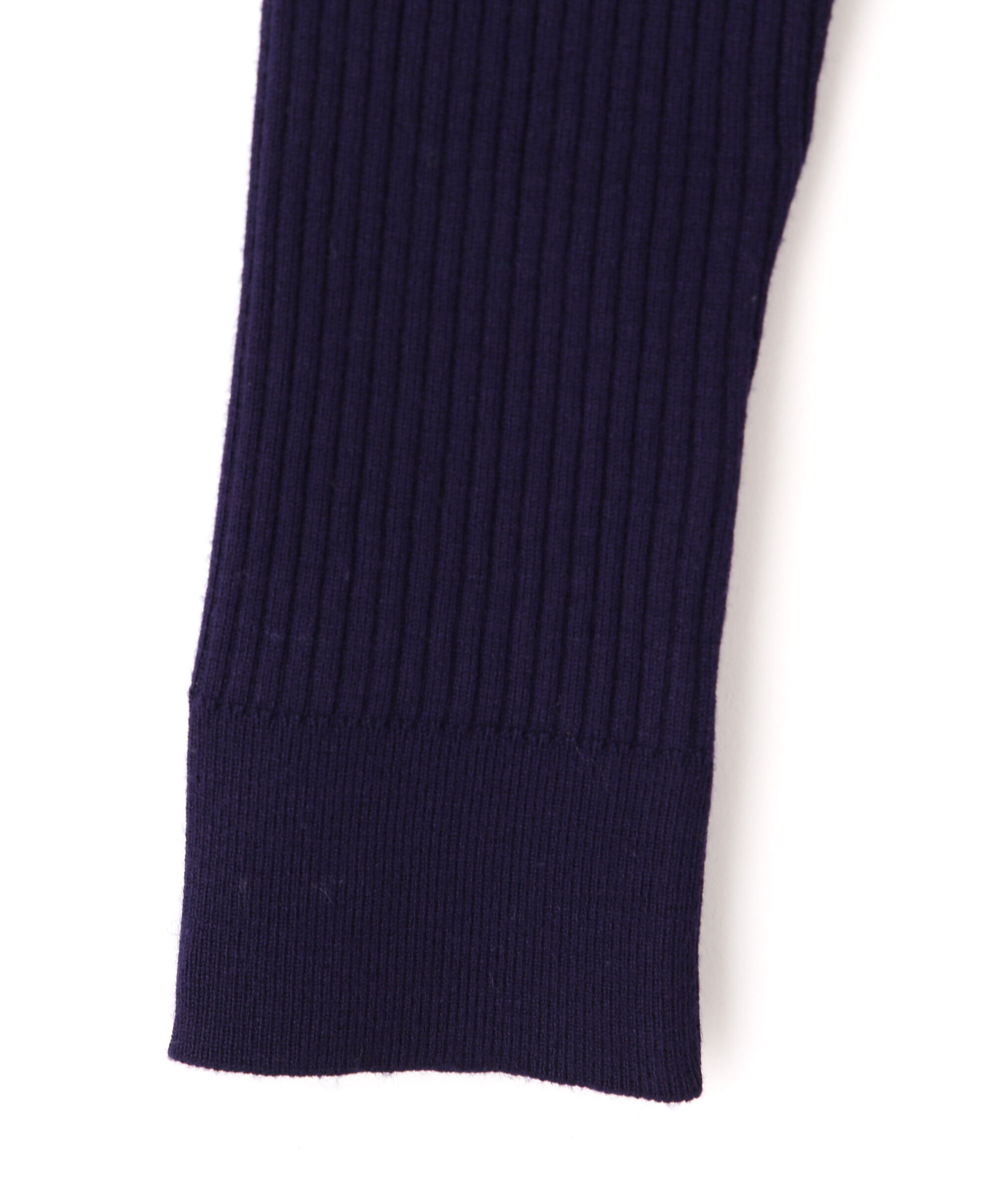  「幾何チェック柄スカーフ付きリブニット」|ニット・セーター|