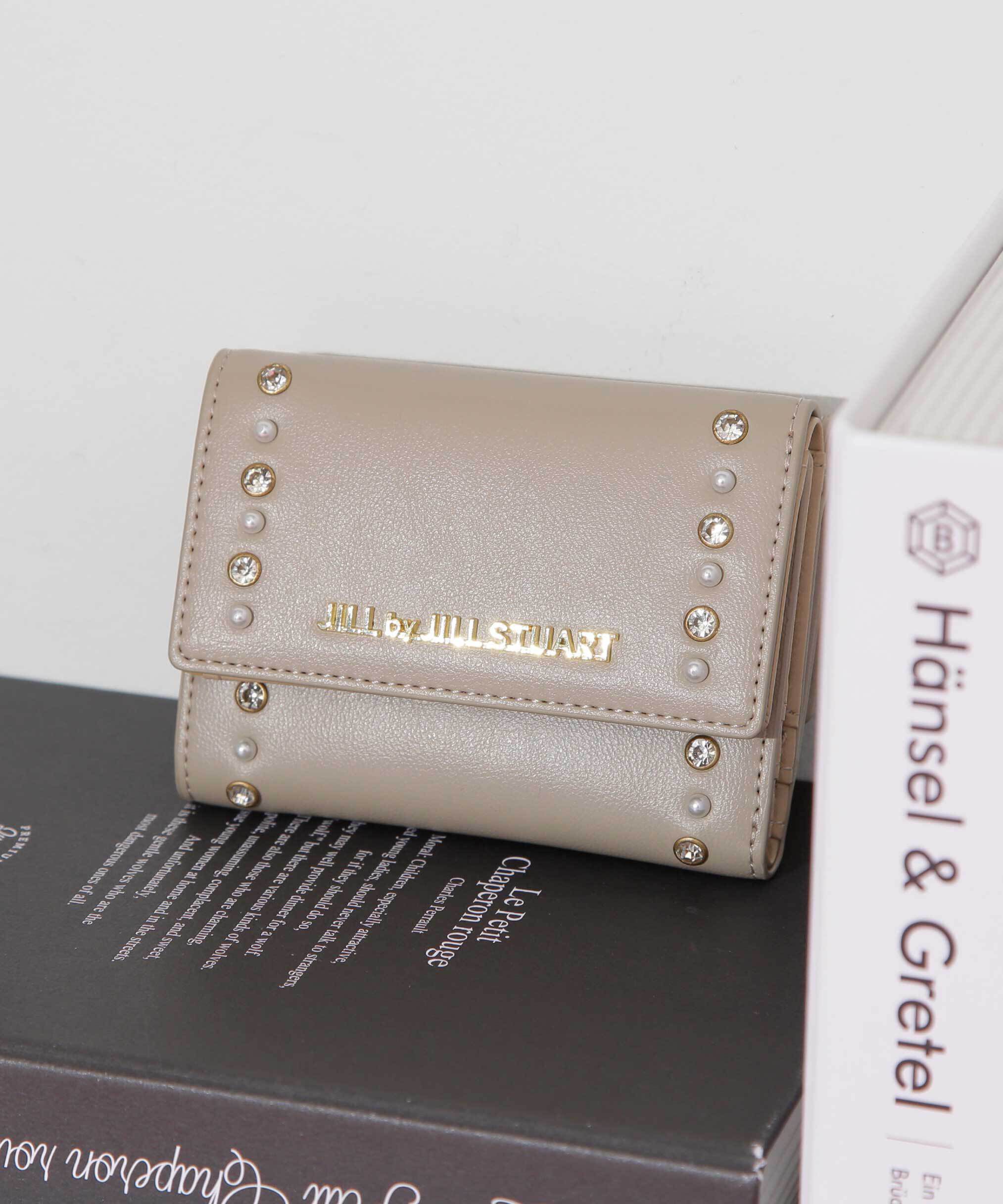  「パールラインミニウォレット」|財布|グレー