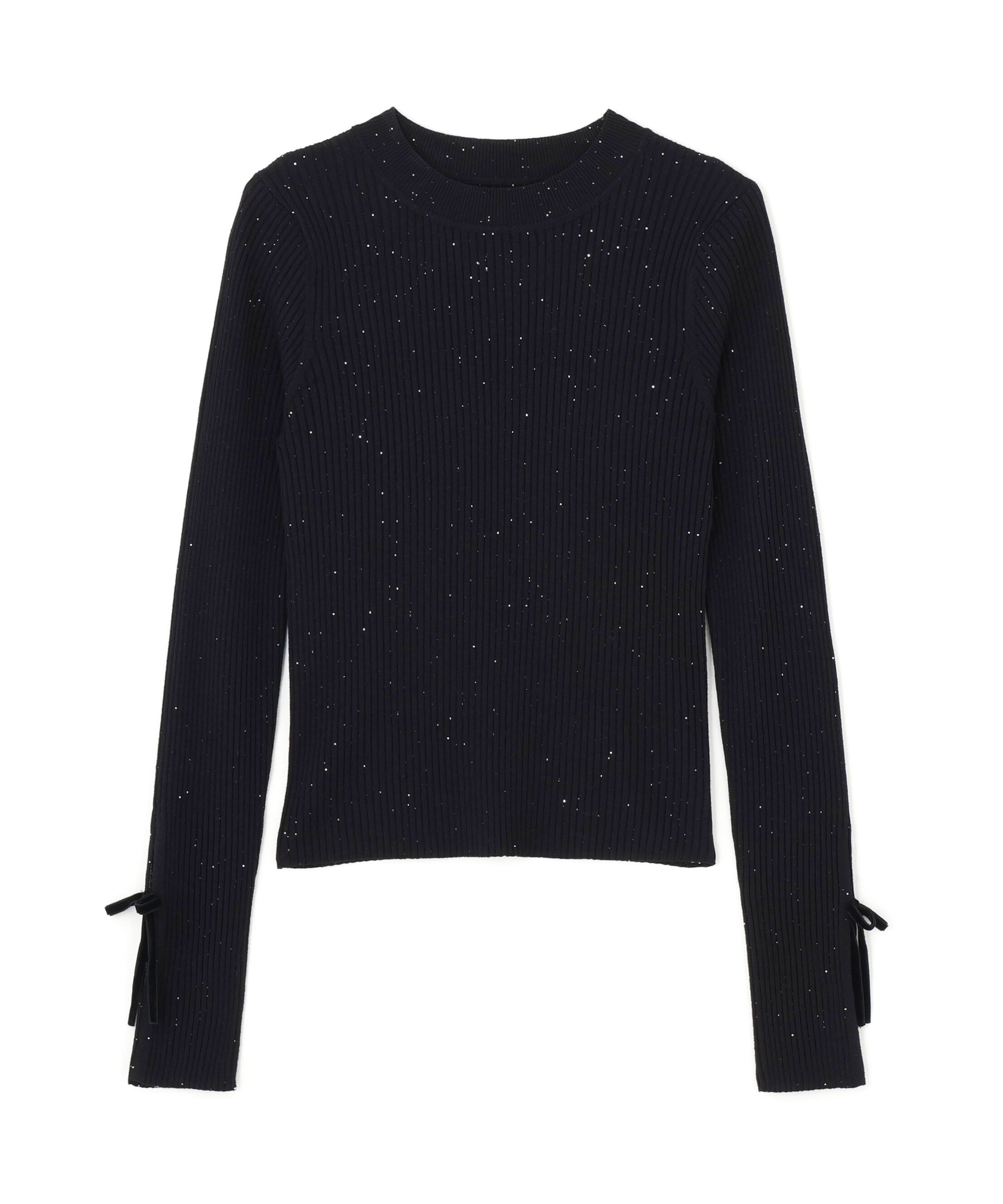  「スパンコールコンパクトリブニット」|ニット・セーター|
