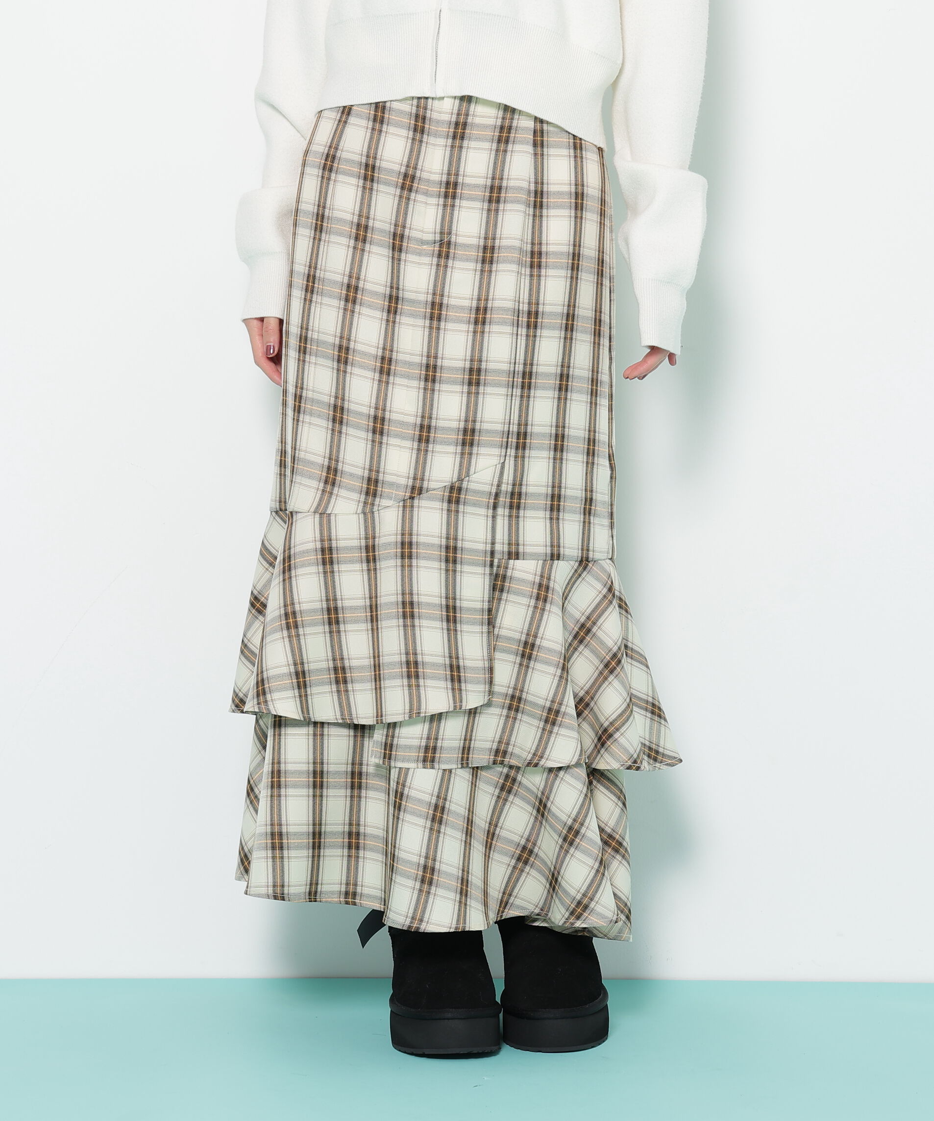  「ナローマーメイドスカート」|スカート|ベージュチェ 1