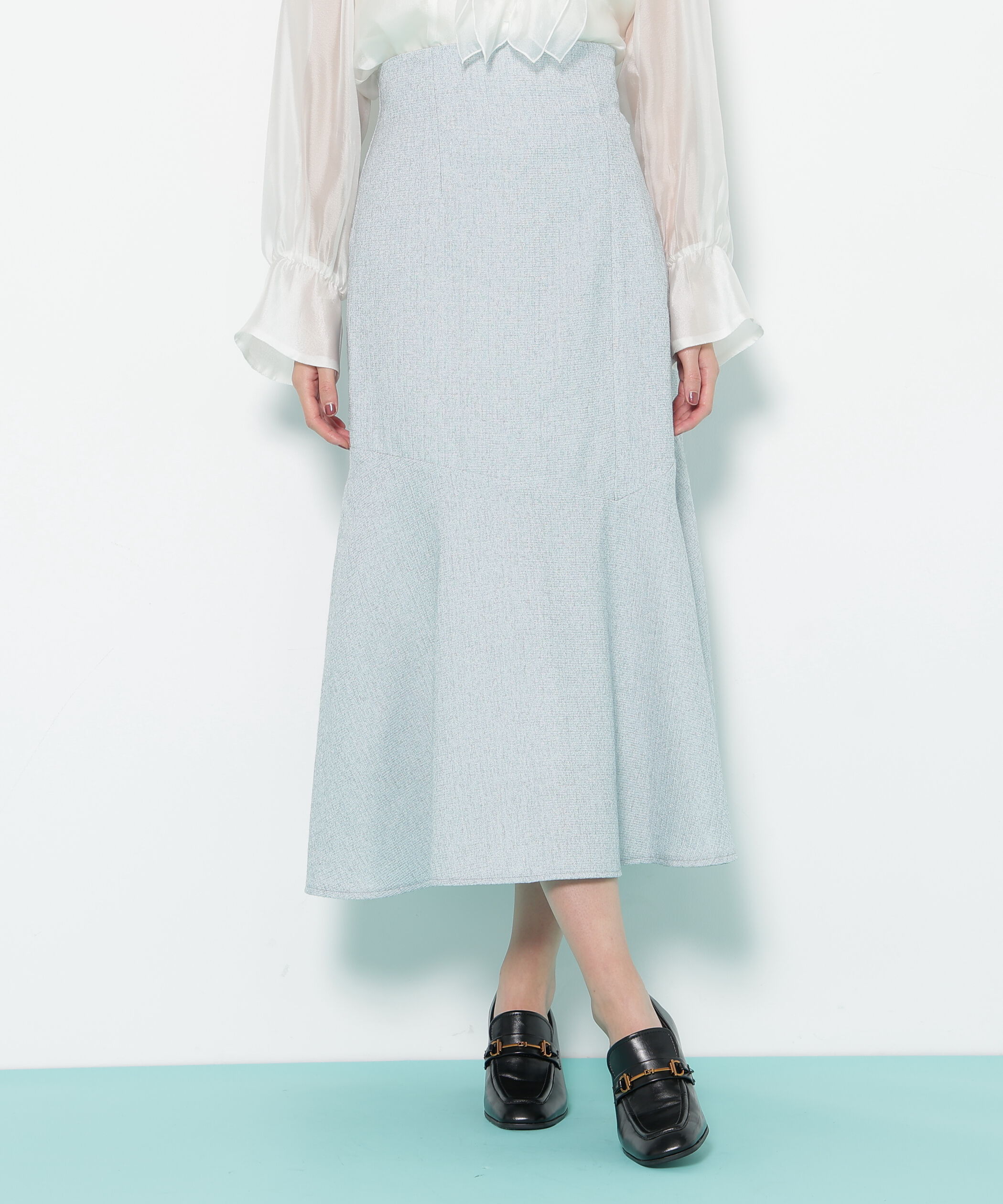  「ライトツイードフレアスカート」|スカート|