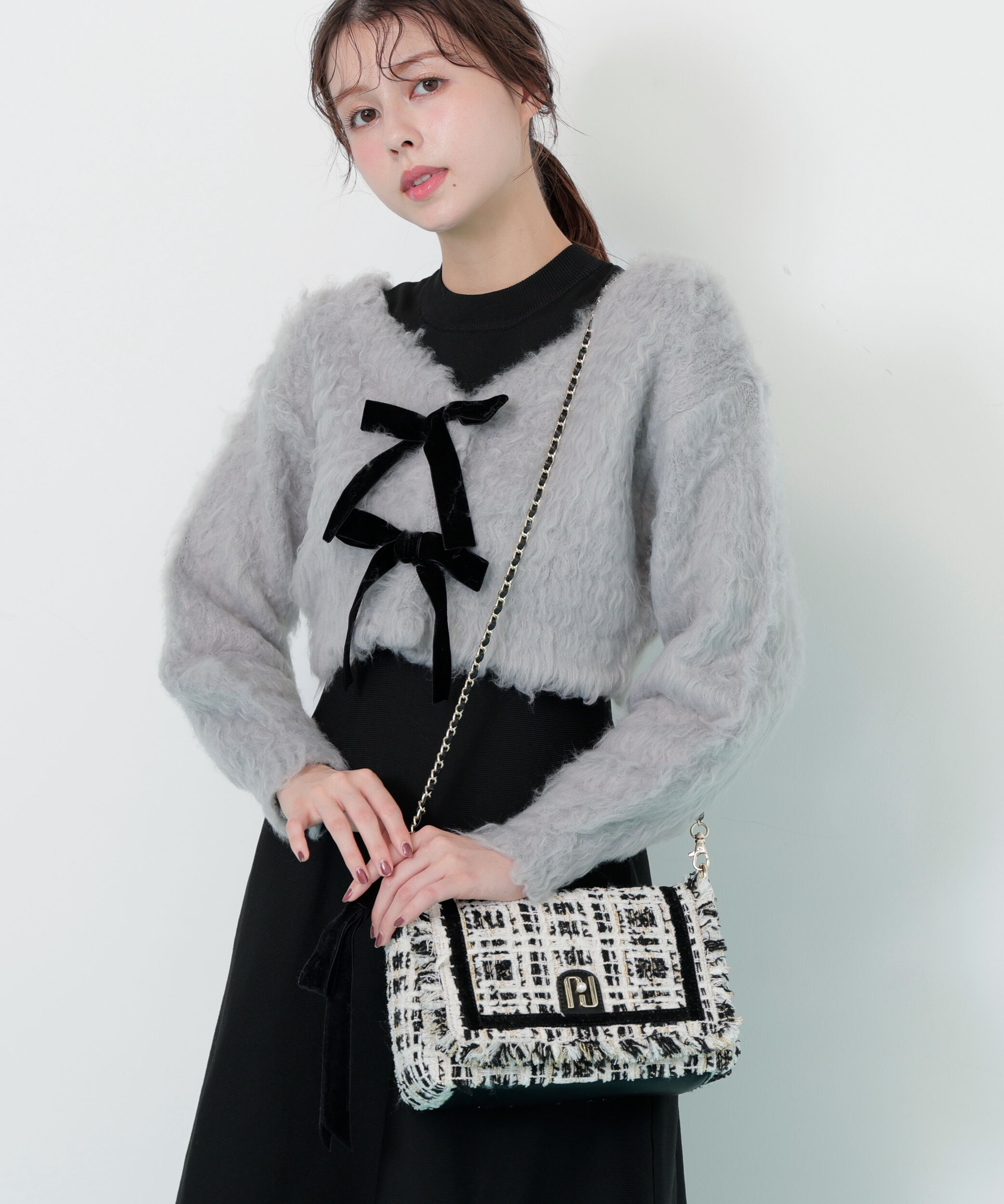  「ツイードフラップバッグ」|その他|