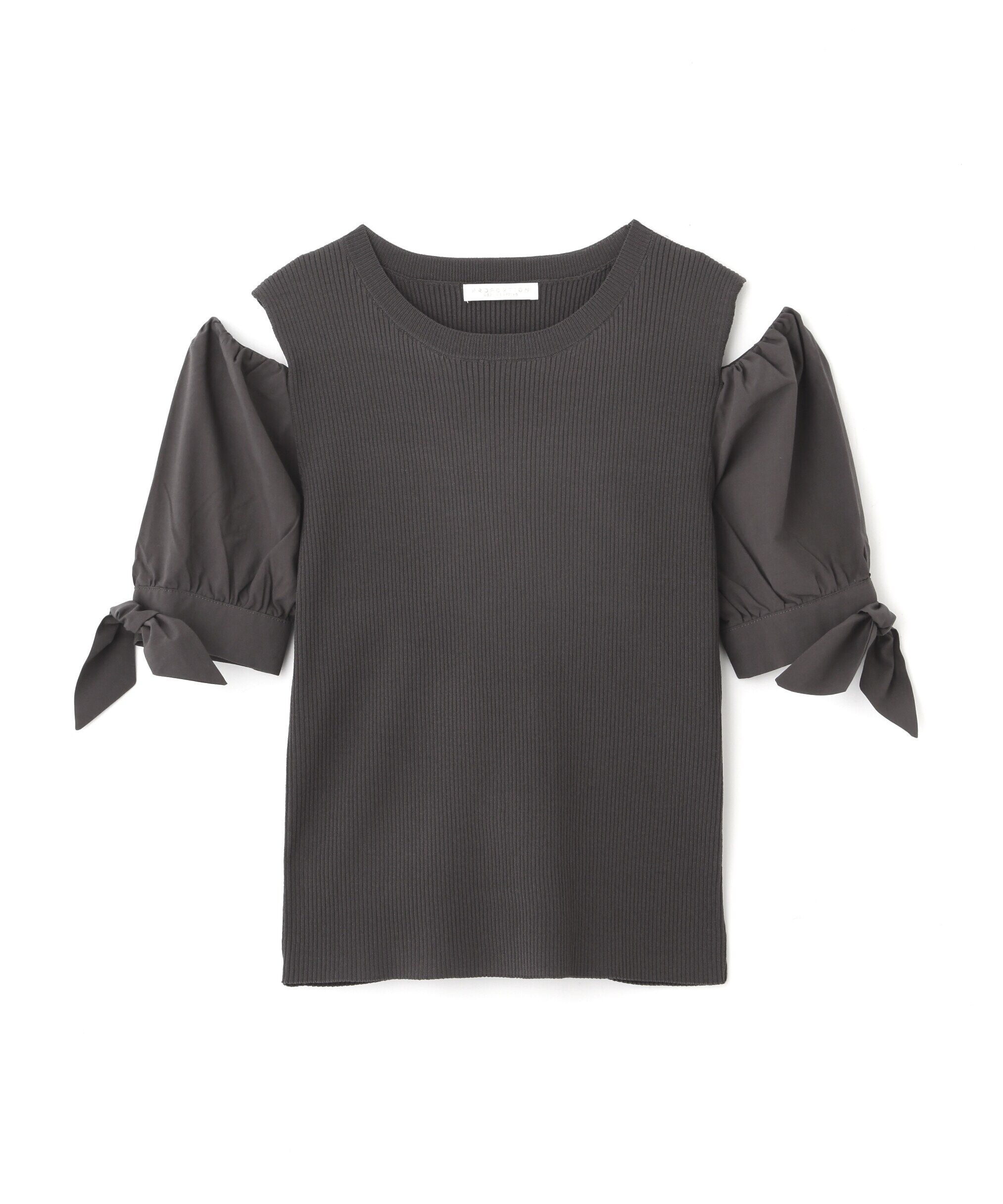 PROPORTION BODY DRESSING「肩あきリボンニット」|ニット・セーター|