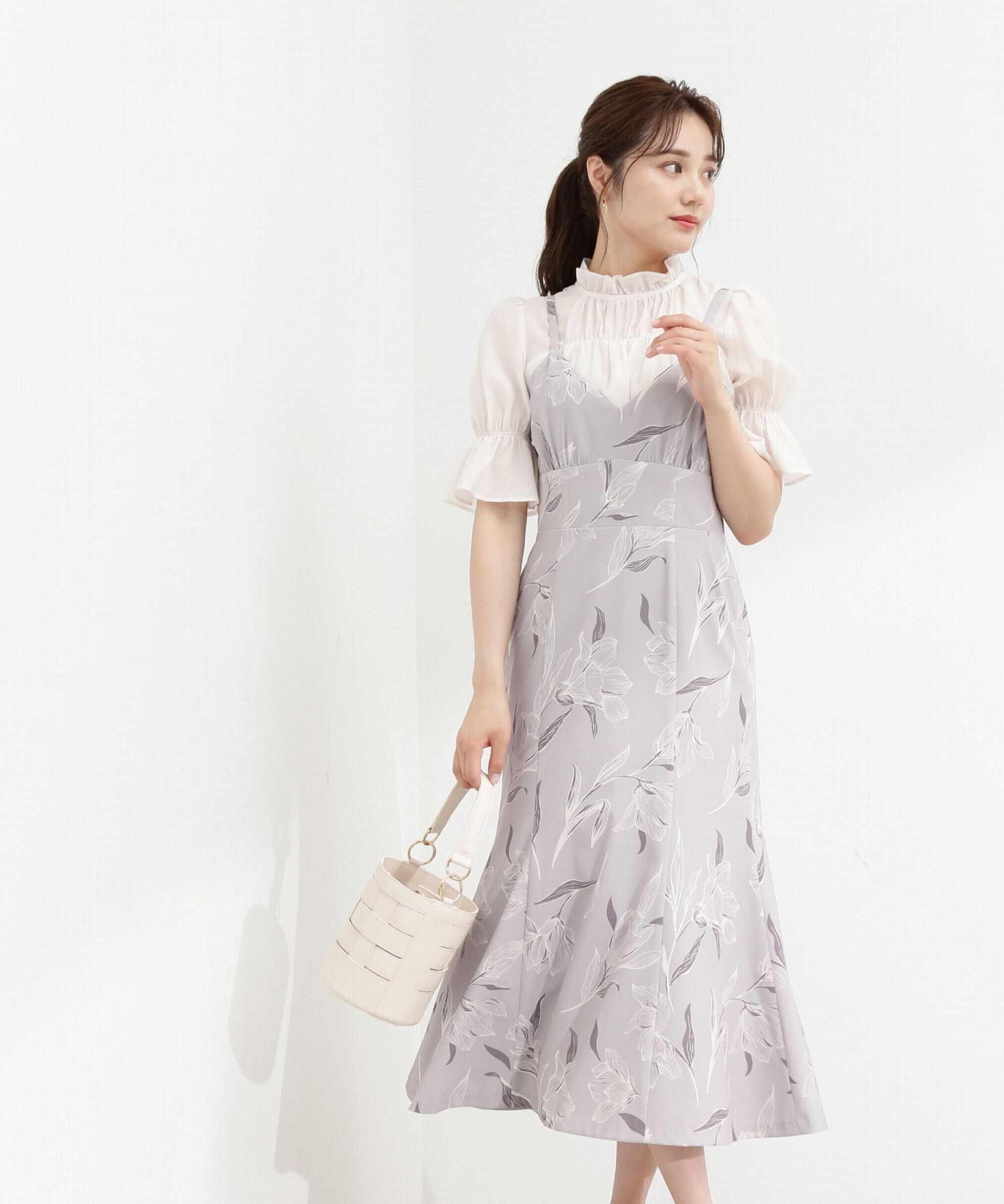 PROPORTION BODY DRESSING「プリントフラワーワンピース」|ワンピース|