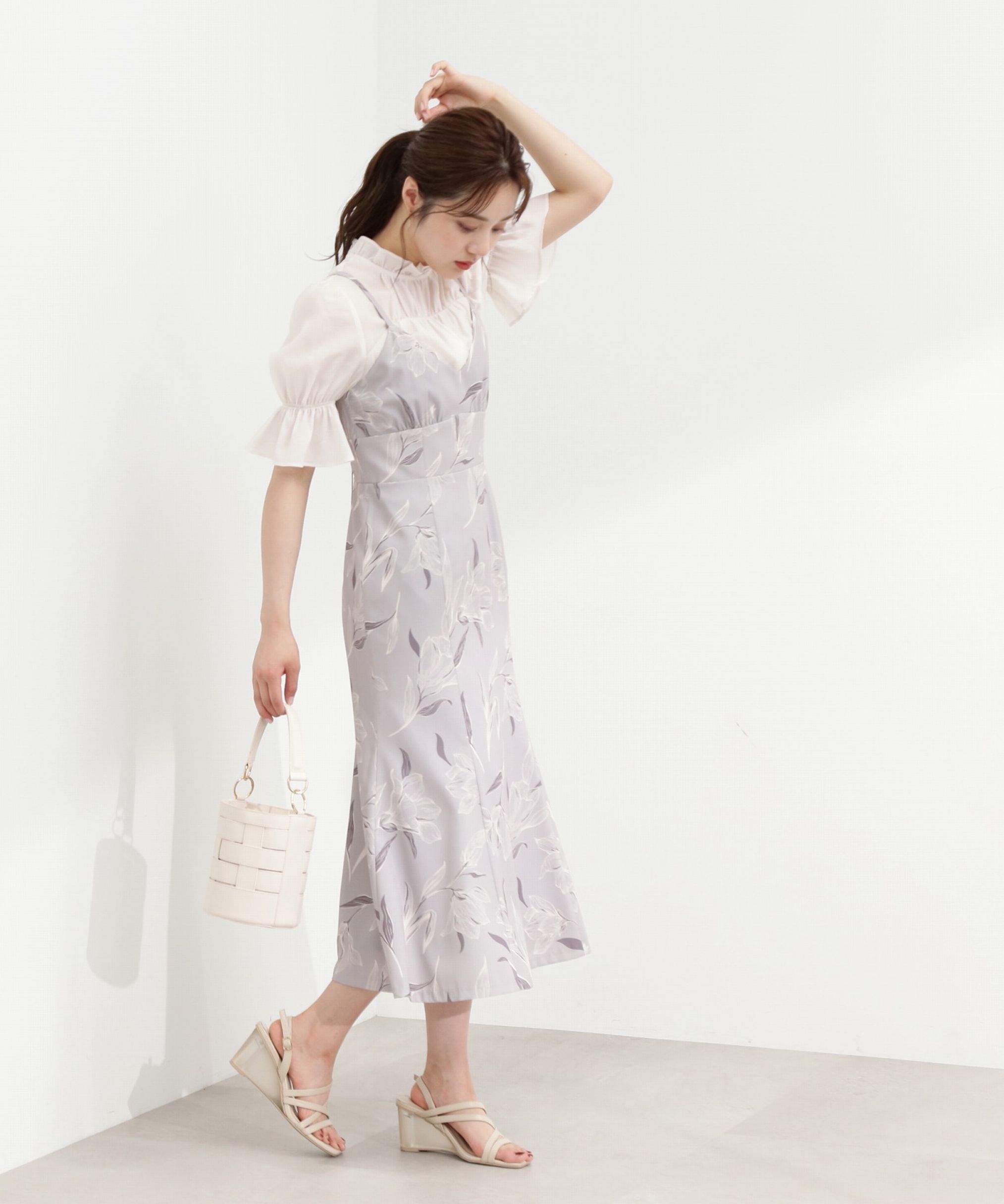 PROPORTION BODY DRESSING「プリントフラワーワンピース」|ワンピース|