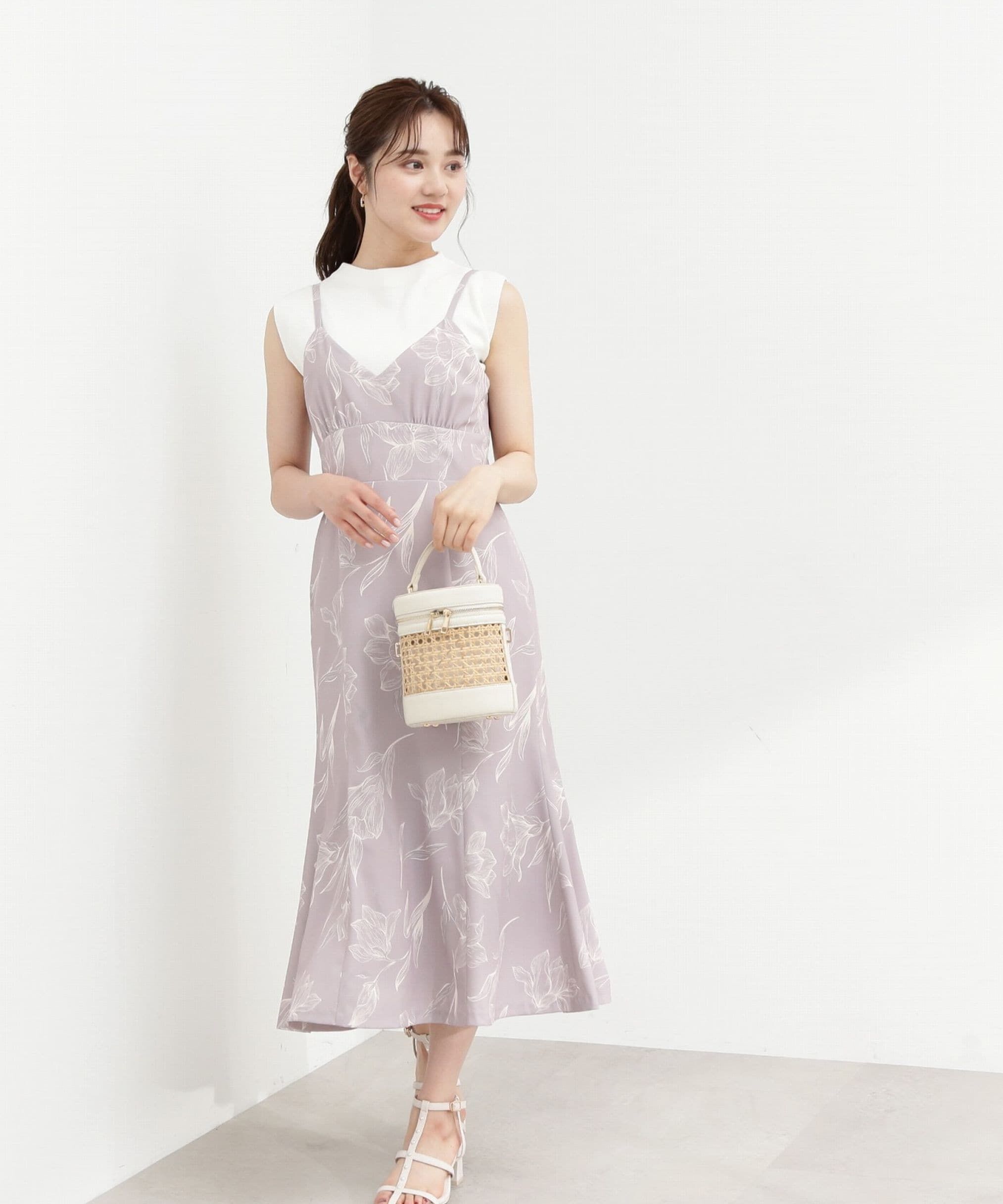 PROPORTION BODY DRESSING「プリントフラワーワンピース」|ワンピース|