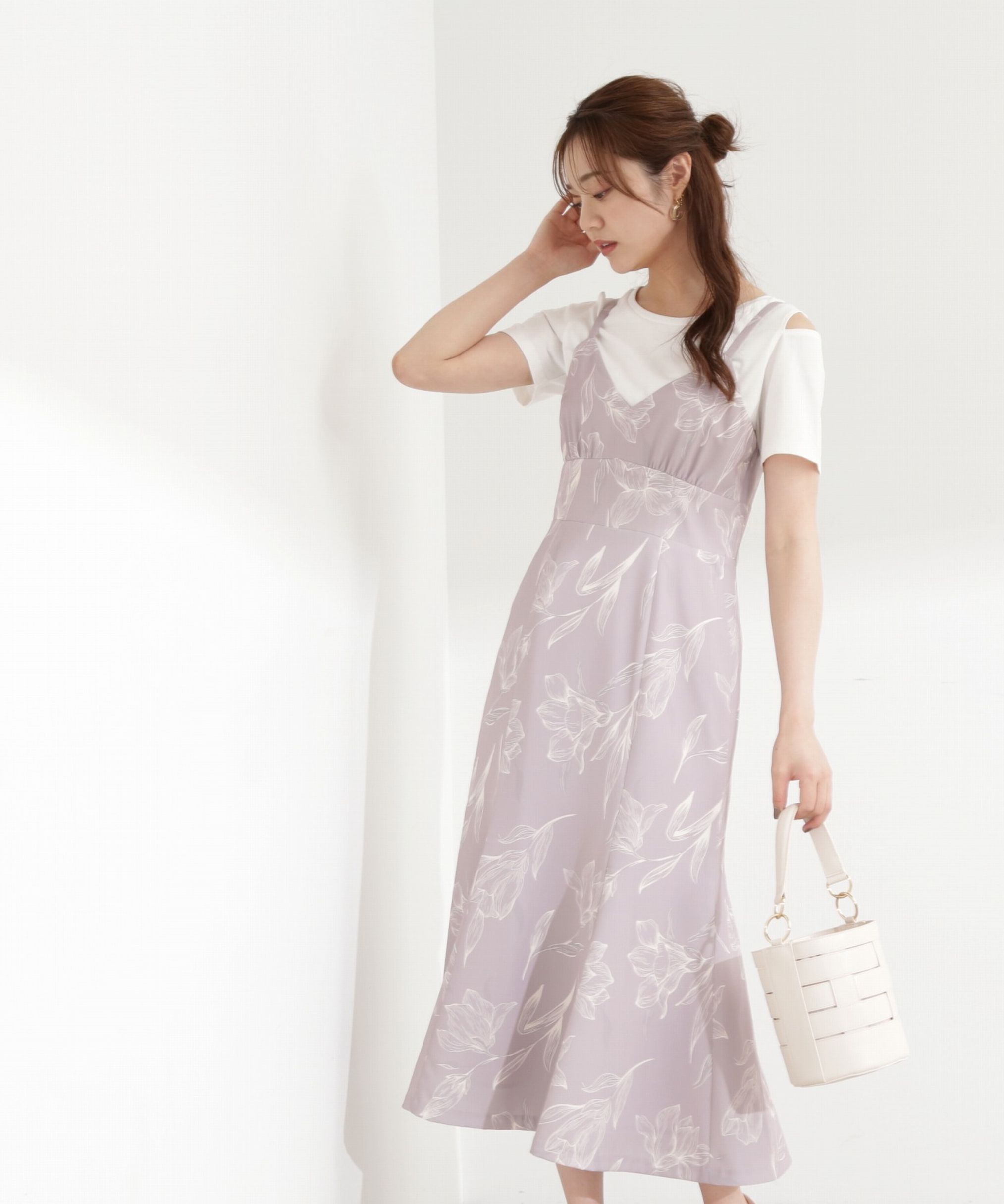 PROPORTION BODY DRESSING「プリントフラワーワンピース」|ワンピース|