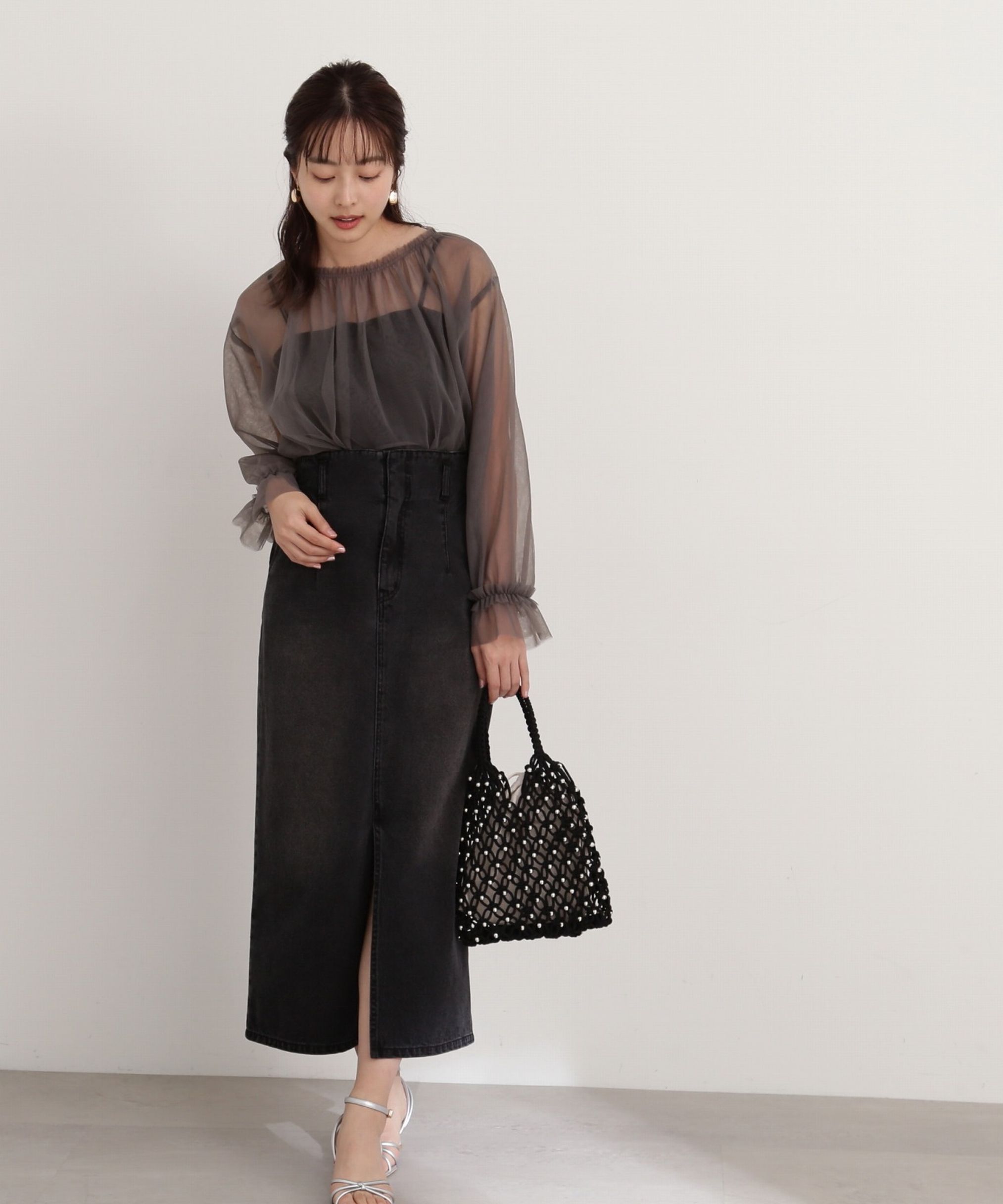 PROPORTION BODY DRESSING「シアーチュールブラウス」|シャツ・ブラウス|