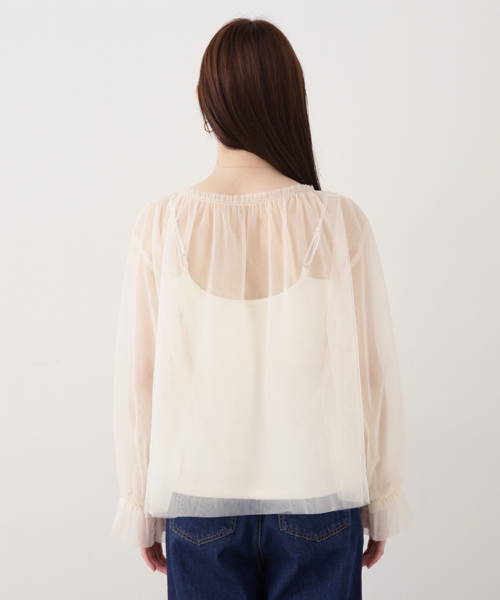 PROPORTION BODY DRESSING「シアーチュールブラウス」|シャツ・ブラウス|