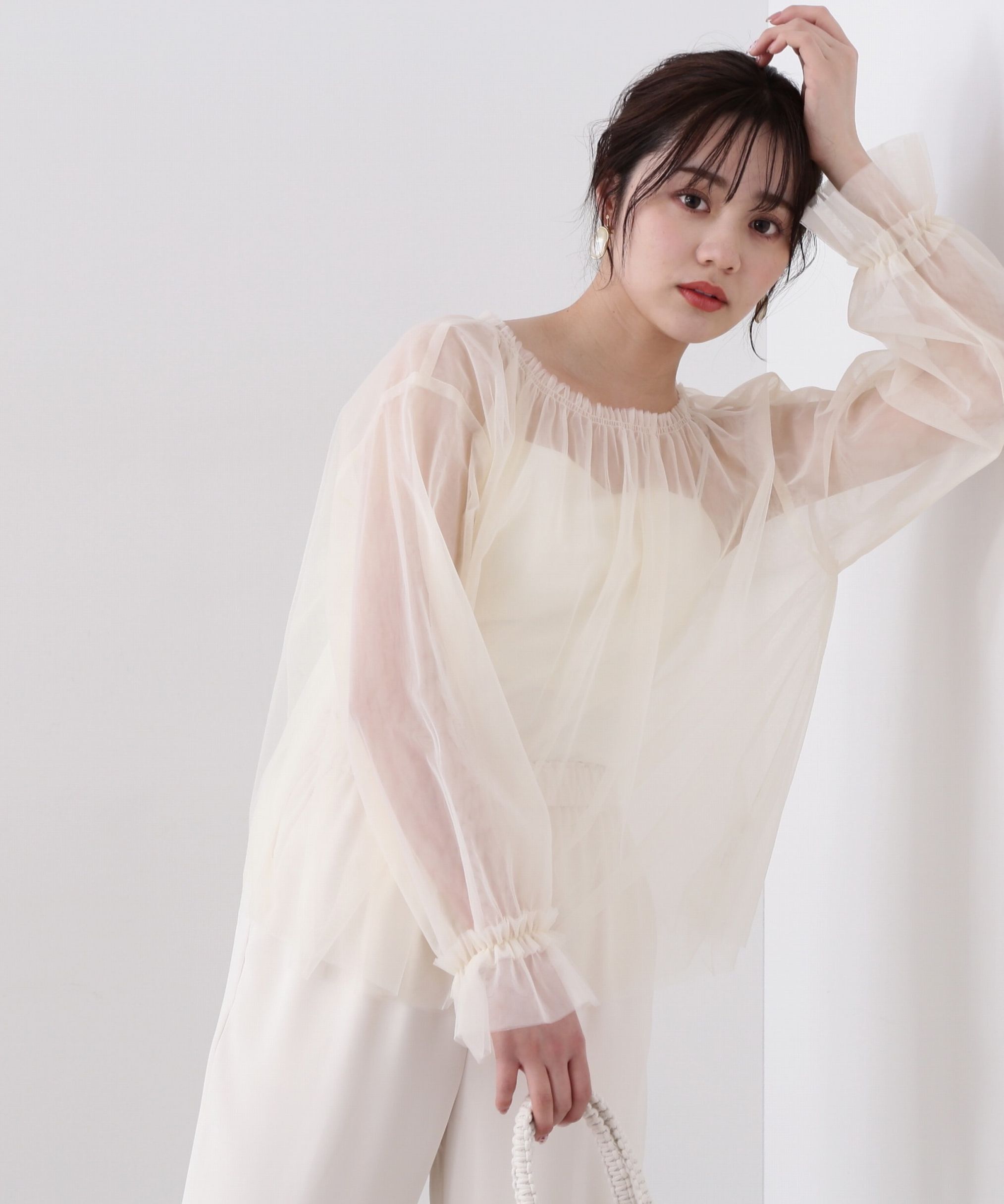 PROPORTION BODY DRESSING「シアーチュールブラウス」|シャツ・ブラウス|