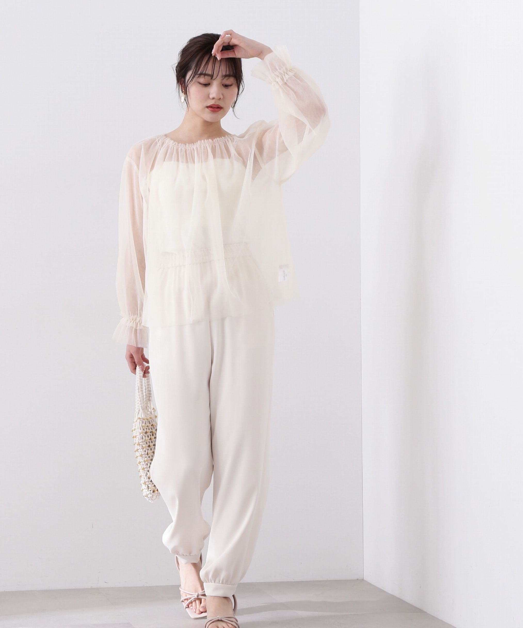 PROPORTION BODY DRESSING「シアーチュールブラウス」|シャツ・ブラウス|