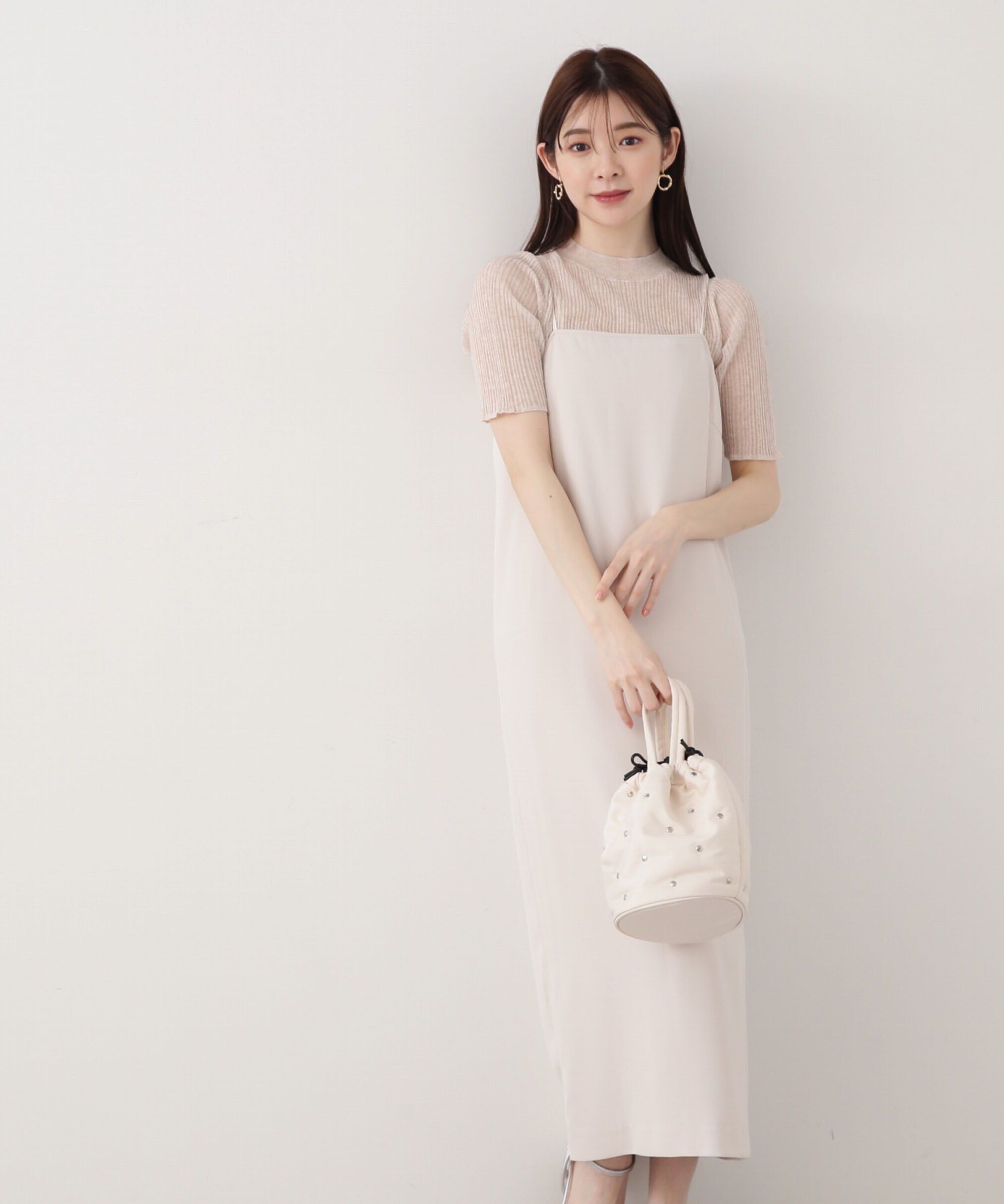 PROPORTION BODY DRESSING「ナローキャミジャンスカ」|ワンピース|アイボリー2