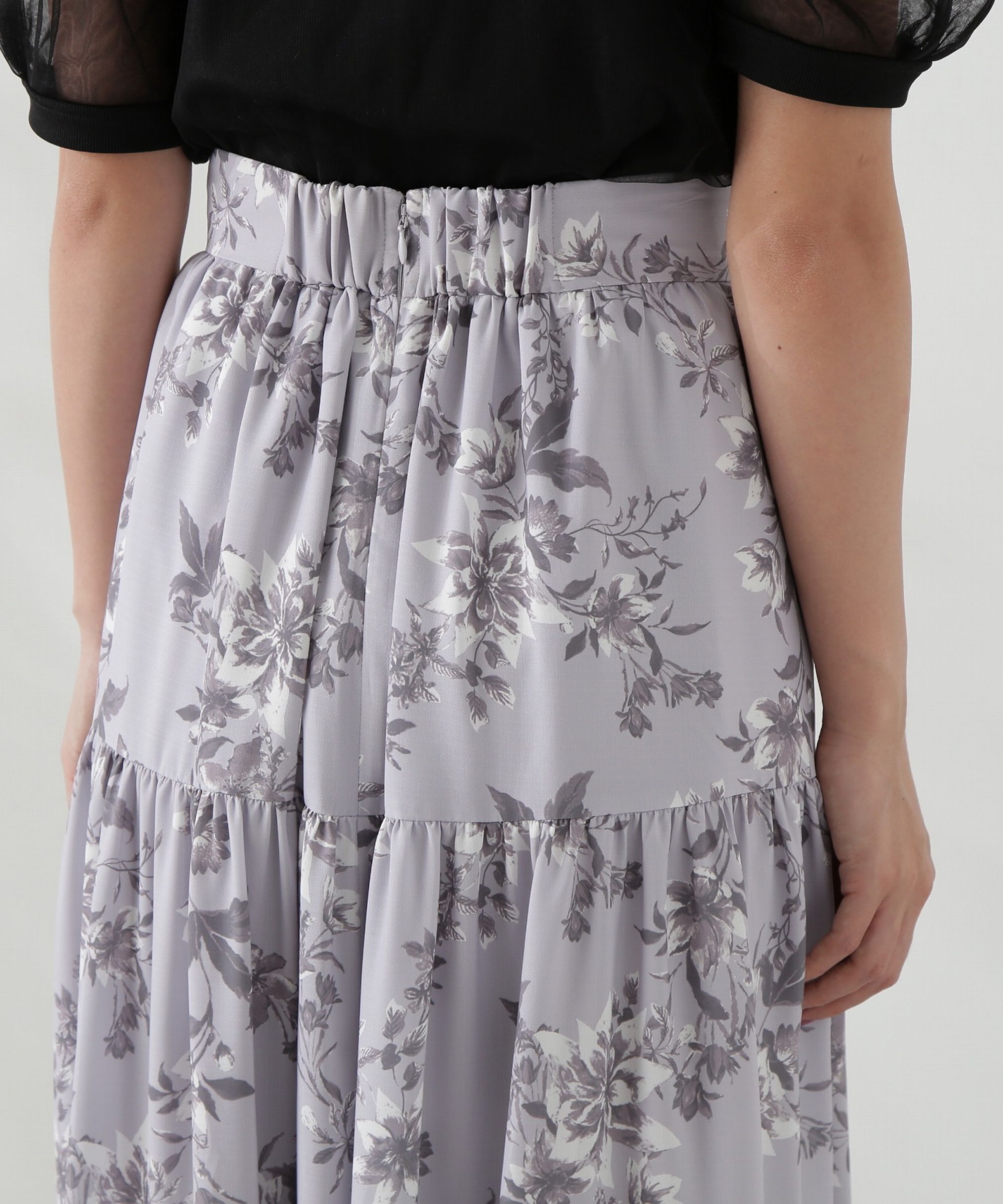 PROPORTION BODY DRESSING「花柄ティアードスカート」|スカート|