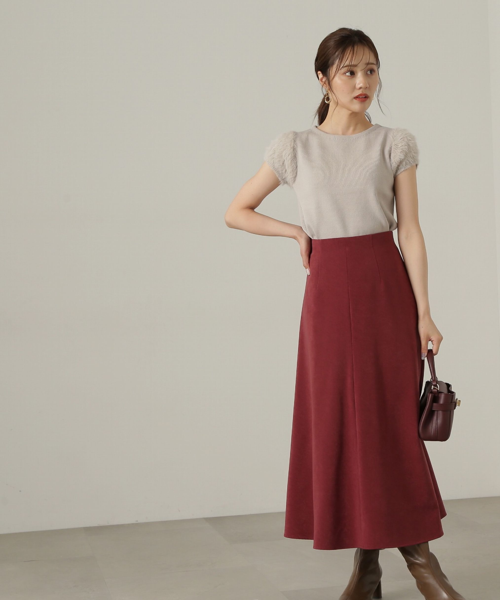 PROPORTION BODY DRESSING「フェイクスエードマーメイドスカート」|スカート|