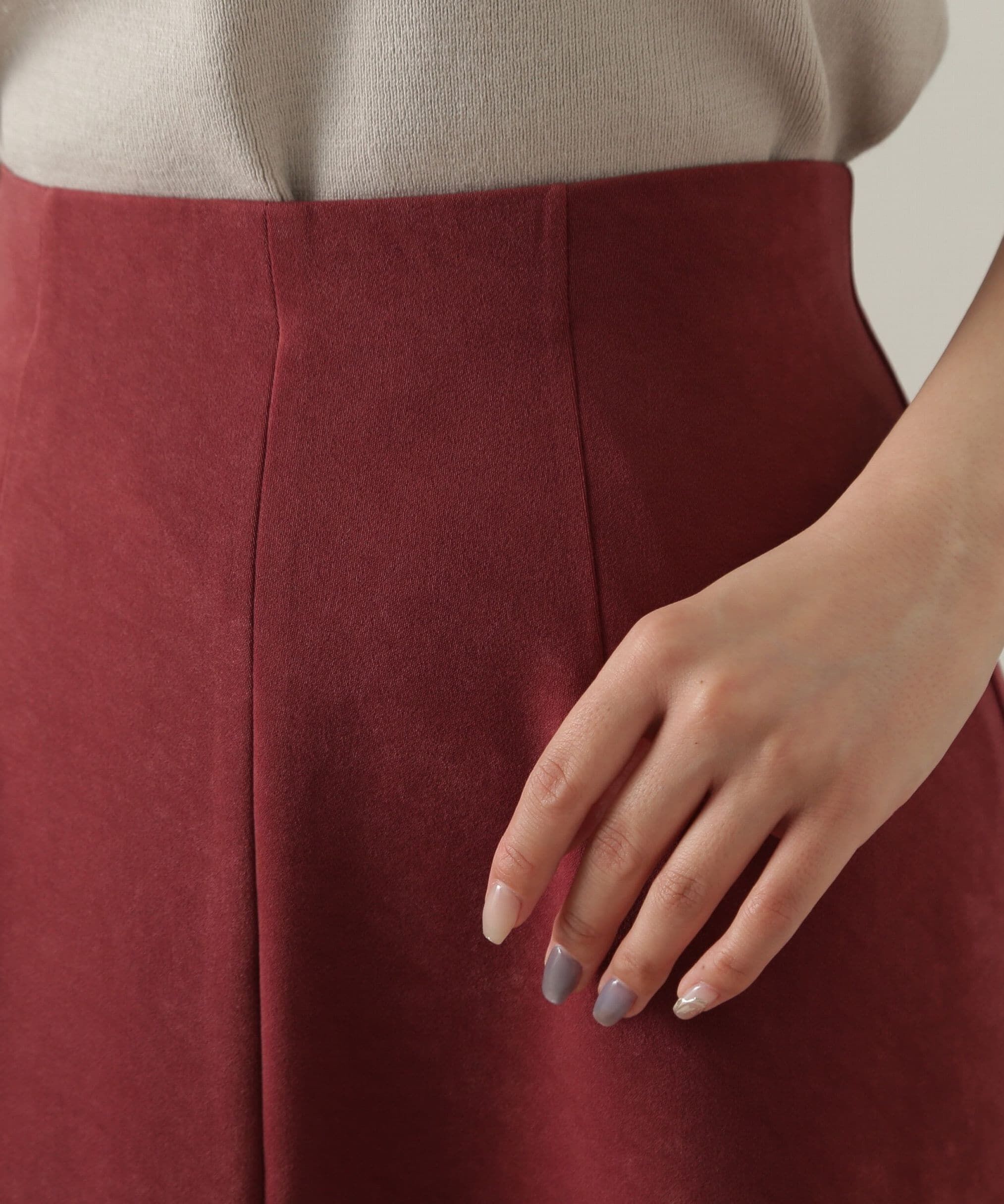 PROPORTION BODY DRESSING「フェイクスエードマーメイドスカート」|スカート|