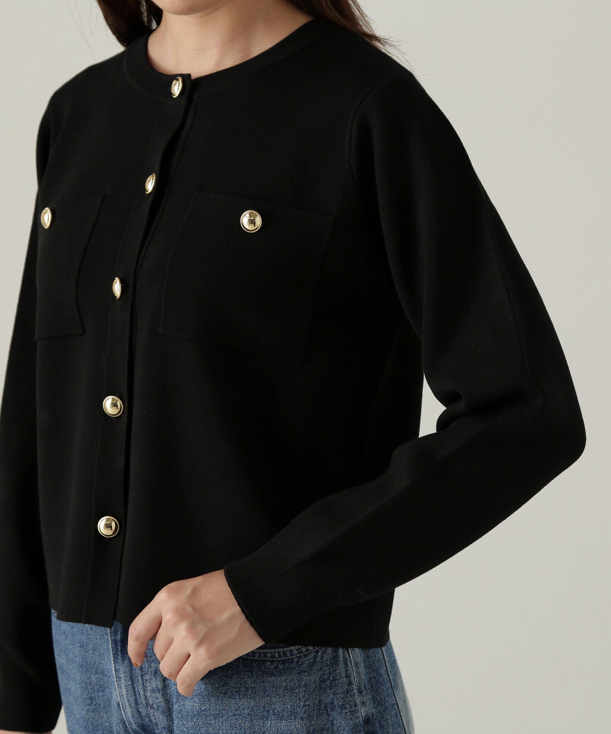 PROPORTION BODY DRESSING「金ボタンカーデ　24AW」|カーディガン|