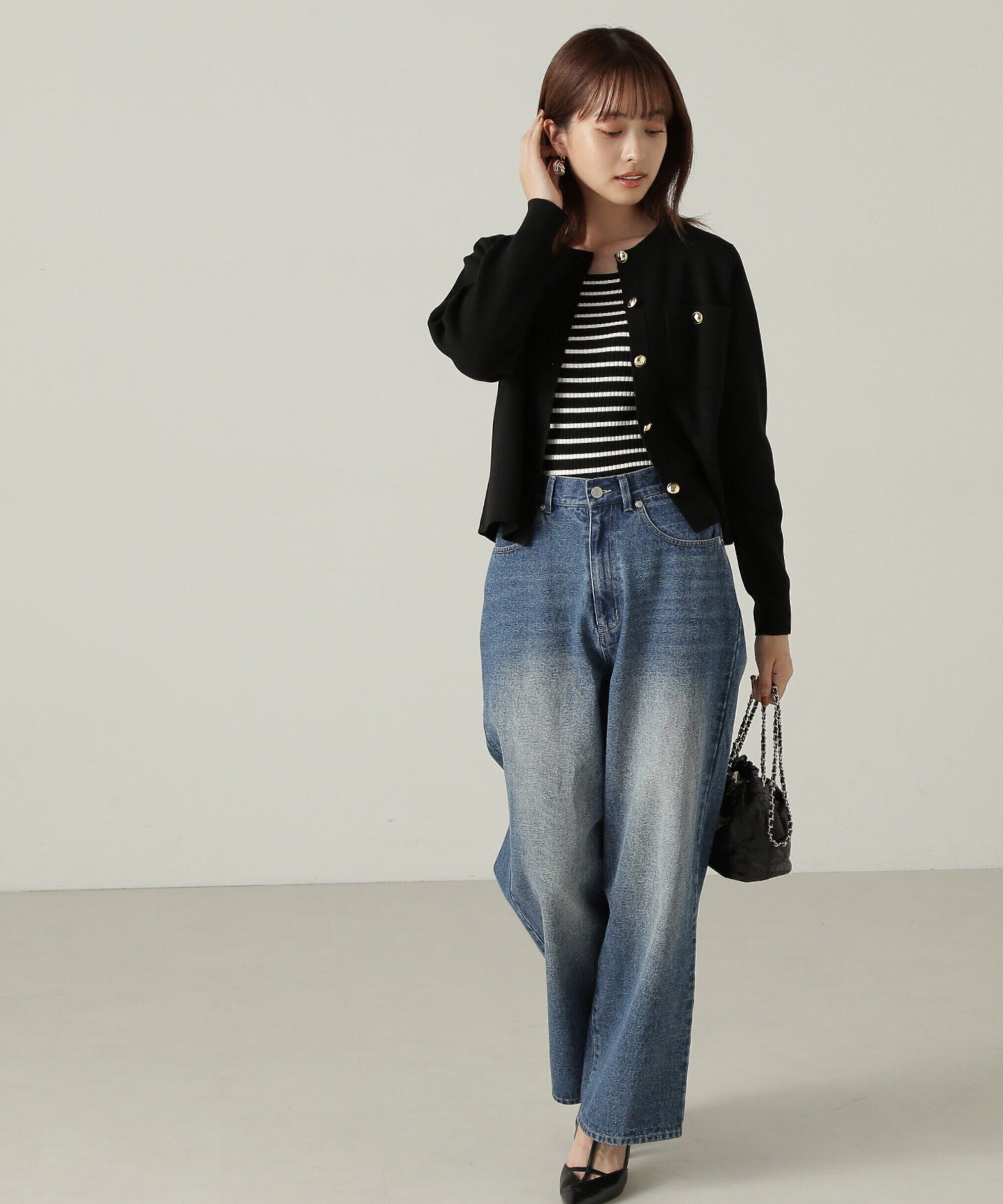 PROPORTION BODY DRESSING「金ボタンカーデ　24AW」|カーディガン|