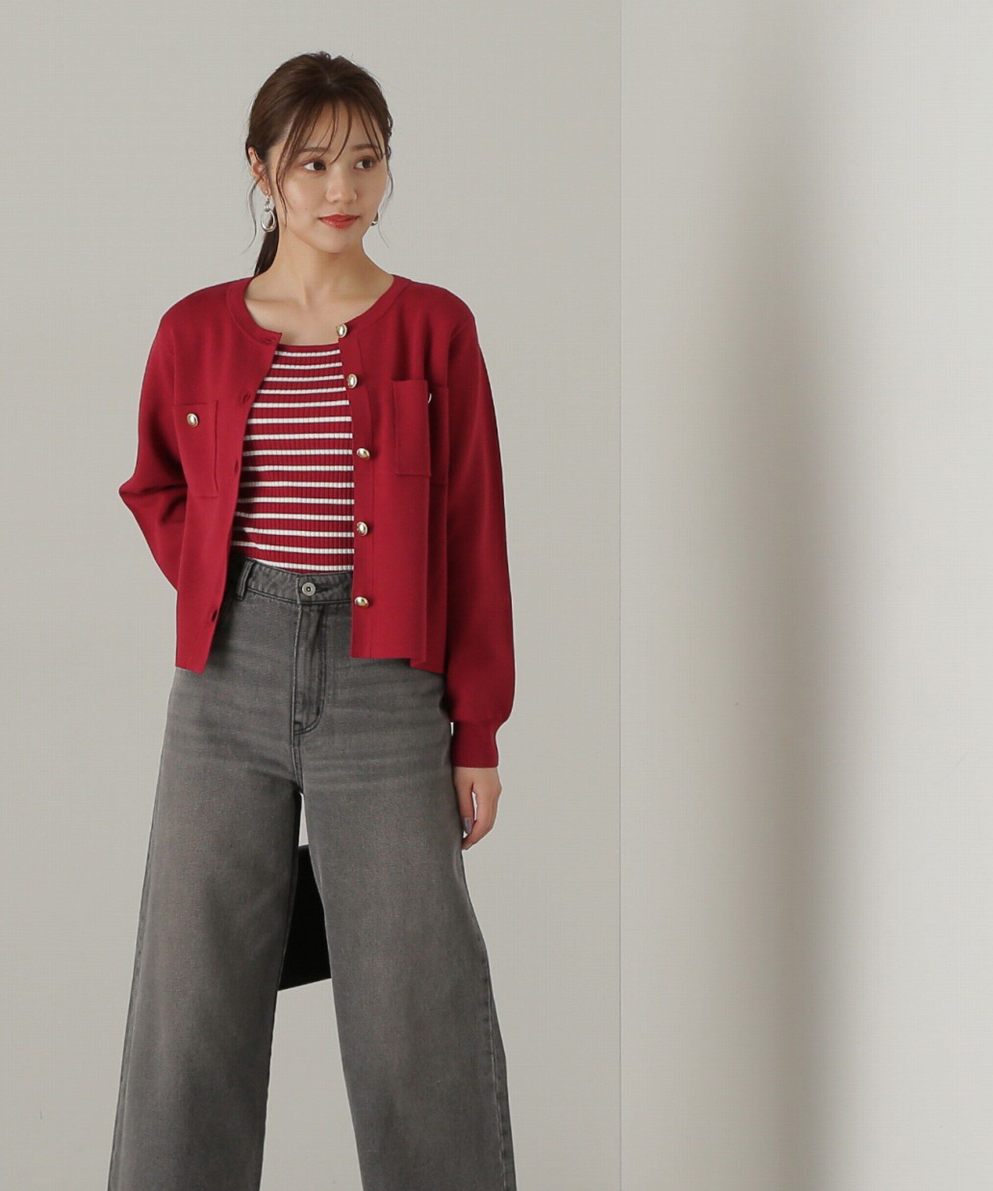 PROPORTION BODY DRESSING「金ボタンカーデ　24AW」|カーディガン|