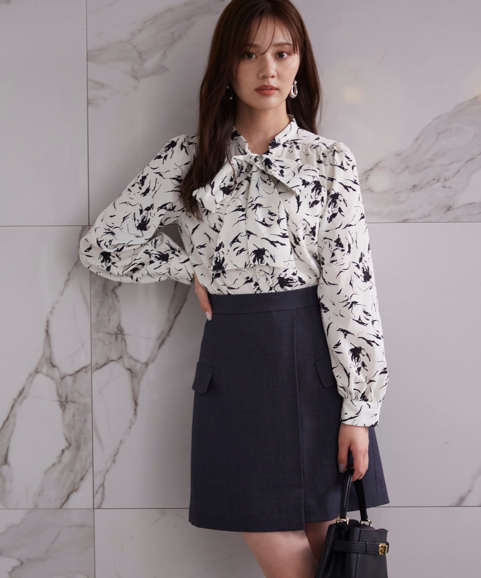 PROPORTION BODY DRESSING「フラップミニスカート　WEB限定カラー：エクリュツィード」|スカート|