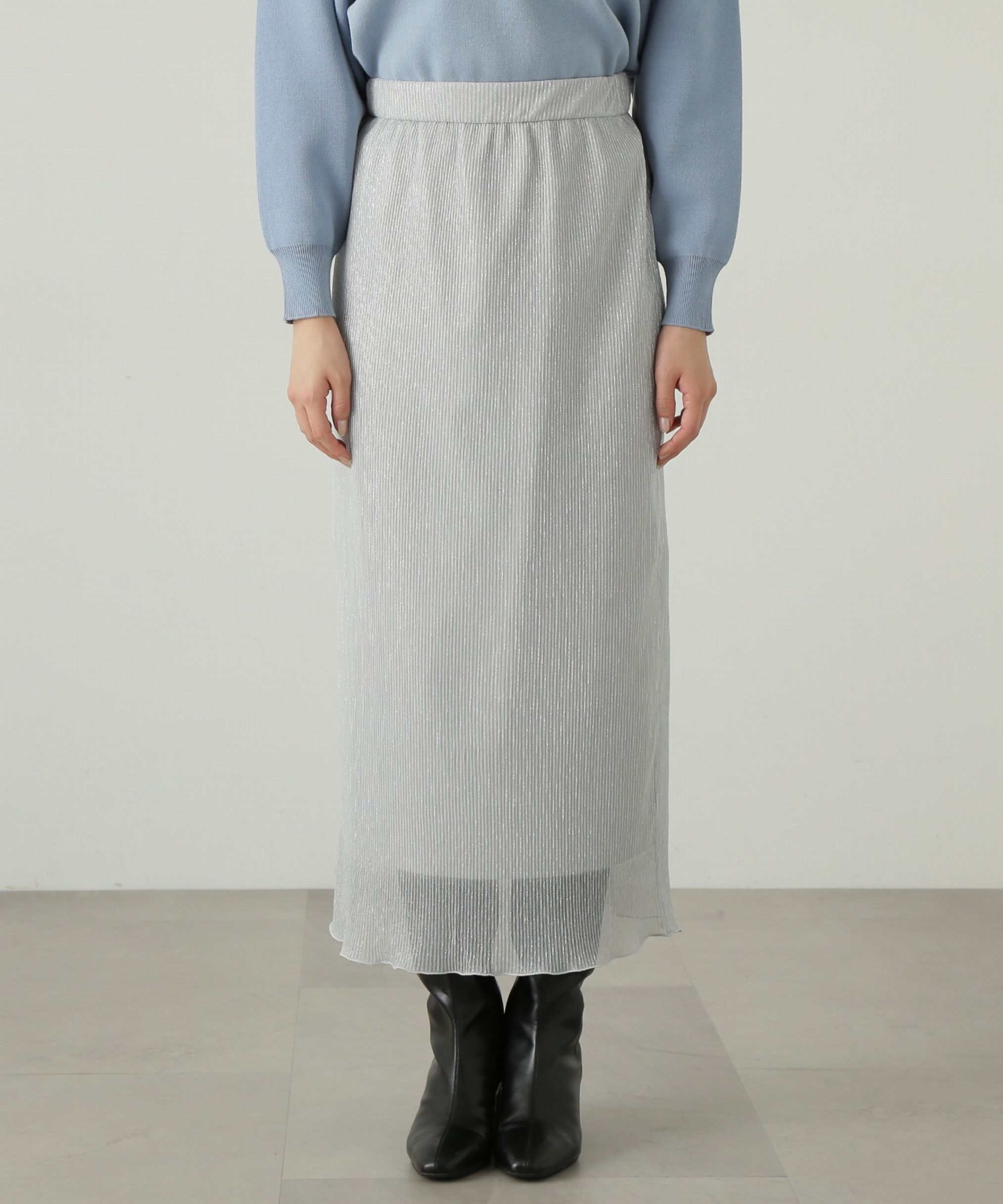 PROPORTION BODY DRESSING「キラキラプリーツナロースカート」|スカート|