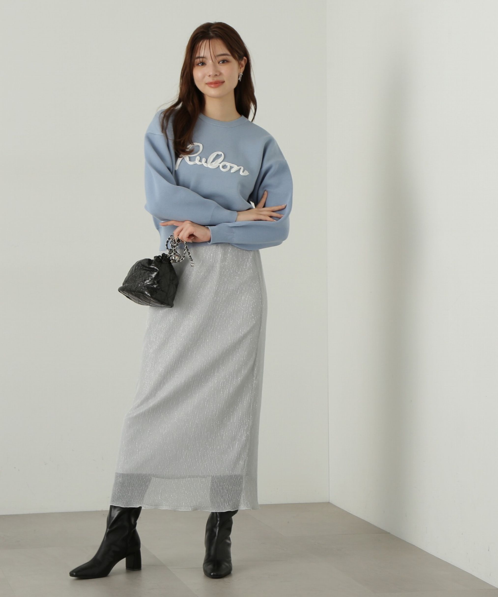 PROPORTION BODY DRESSING「キラキラプリーツナロースカート」|スカート|