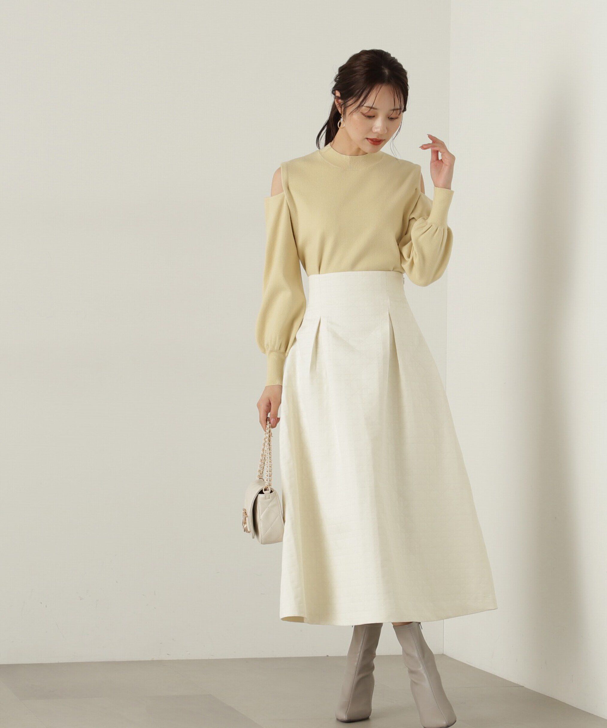 PROPORTION BODY DRESSING「オープンショルダーニット」|ニット・セーター|