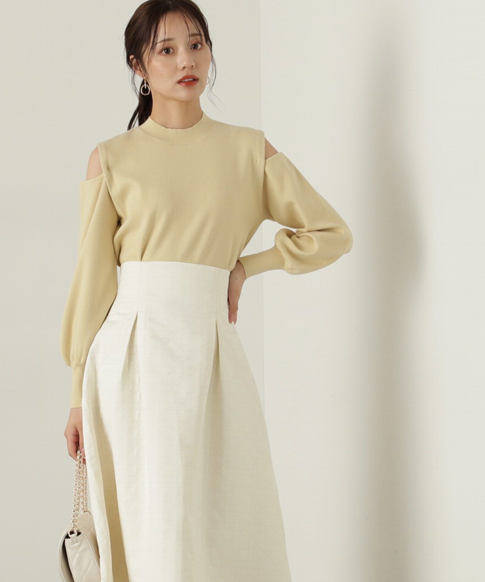 PROPORTION BODY DRESSING「オープンショルダーニット」|ニット・セーター|