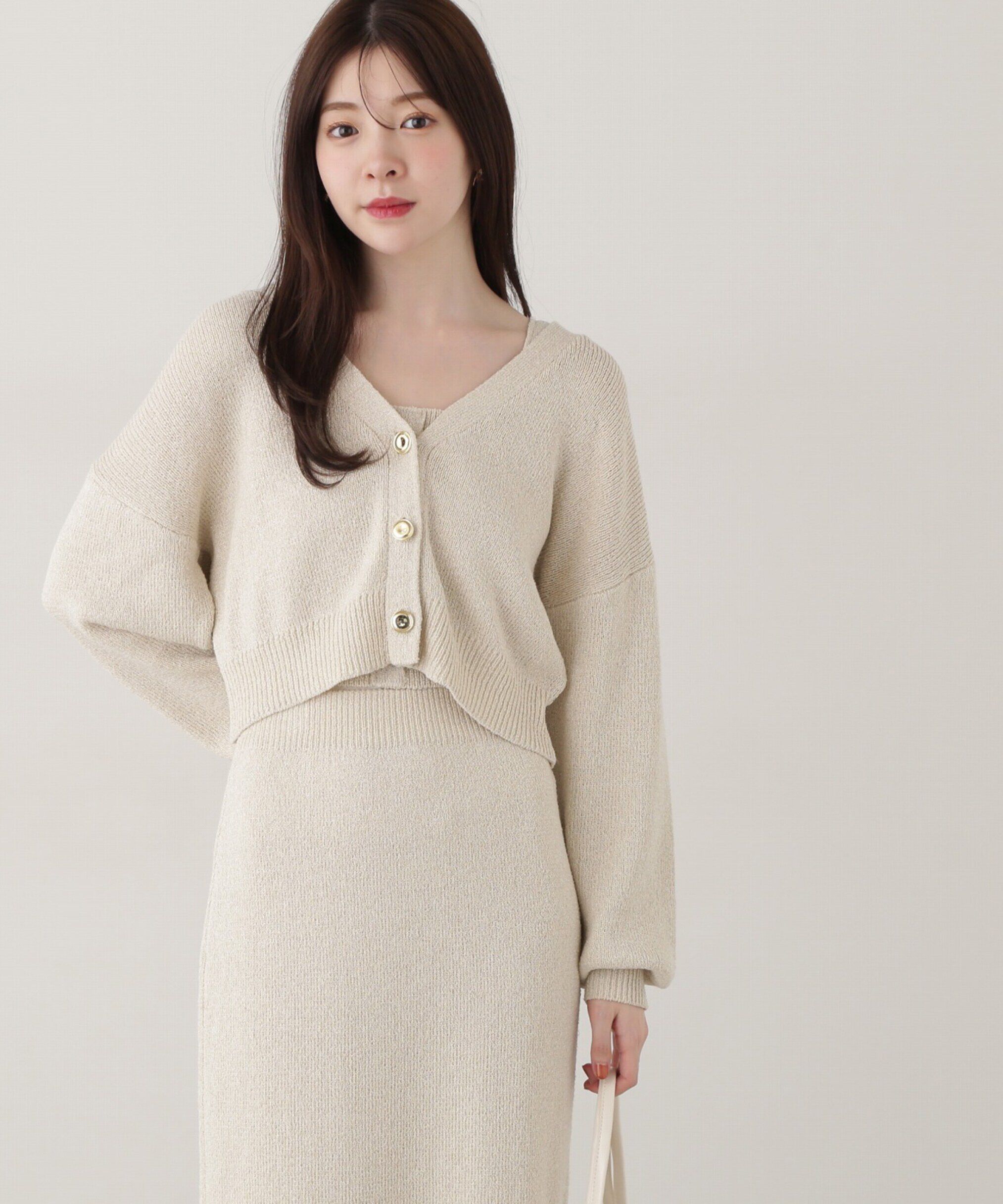 PROPORTION BODY DRESSING「《EDIT COLOGNE》ショートカーデ」|カーディガン|アイボリーミ 2